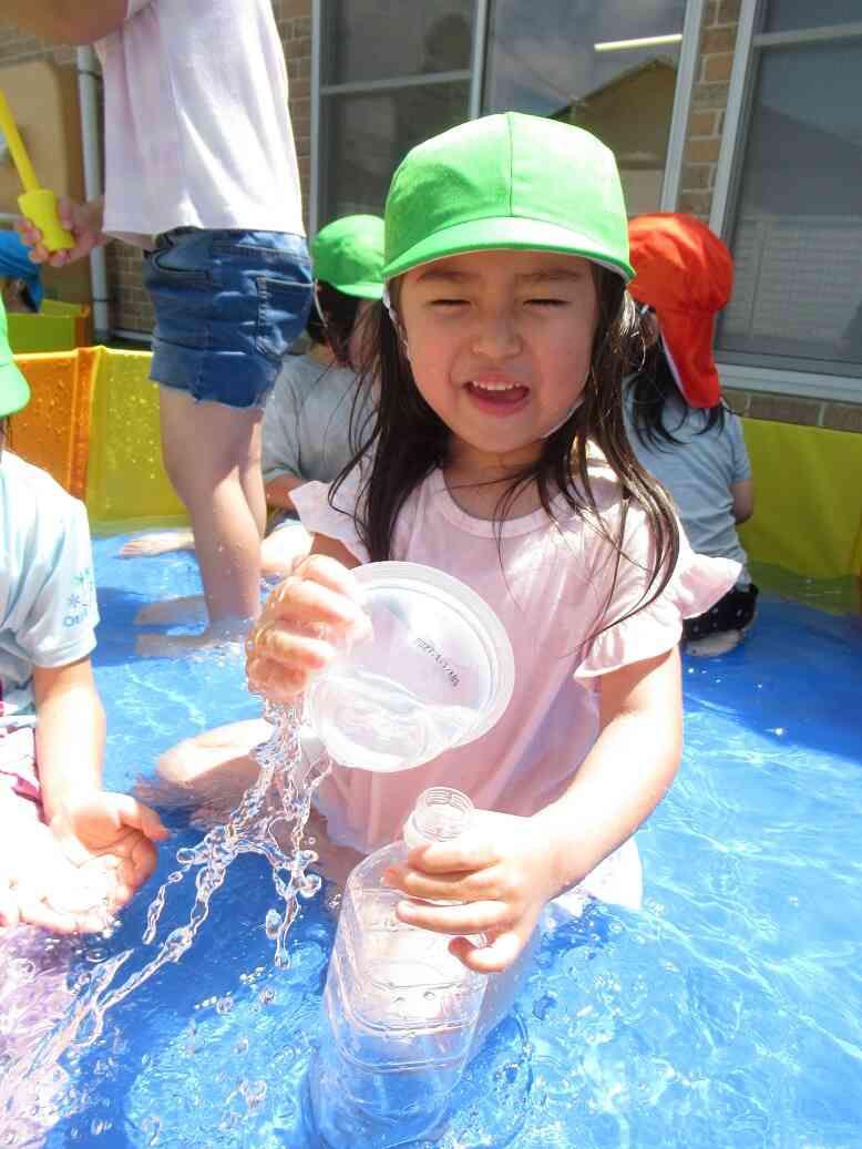 冷たくて気持ちがいいな～♪