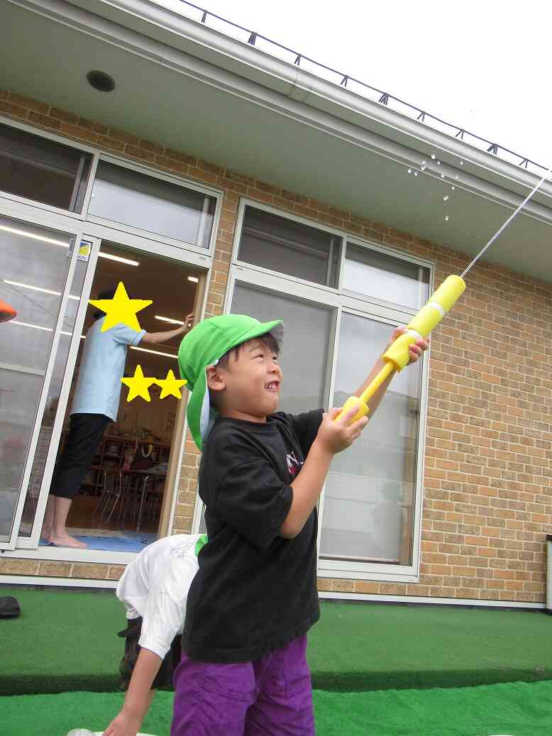お空に向かって☆