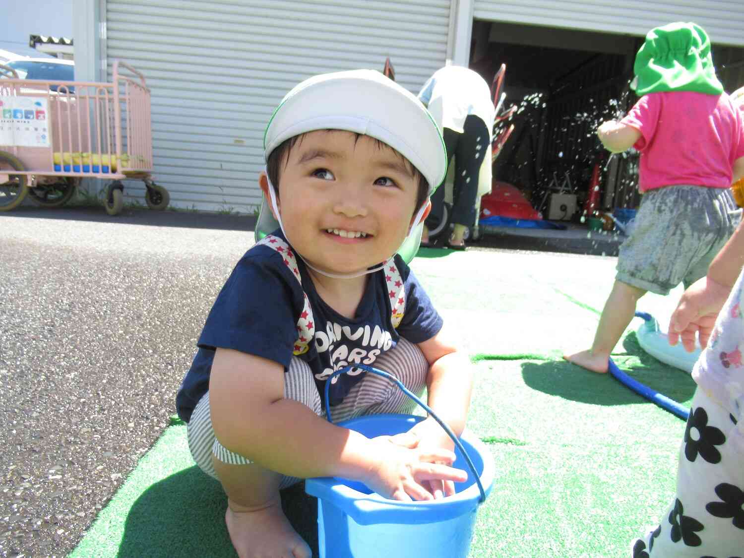 水遊びが始まりました！