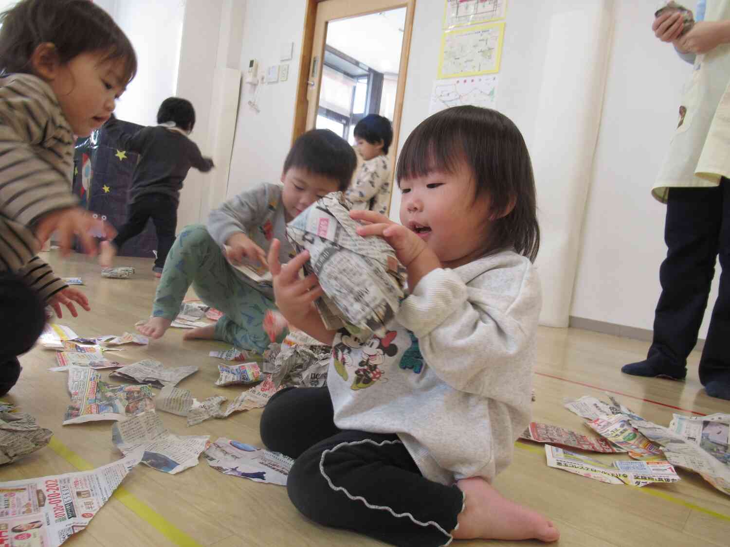 大きいボールができたよ。