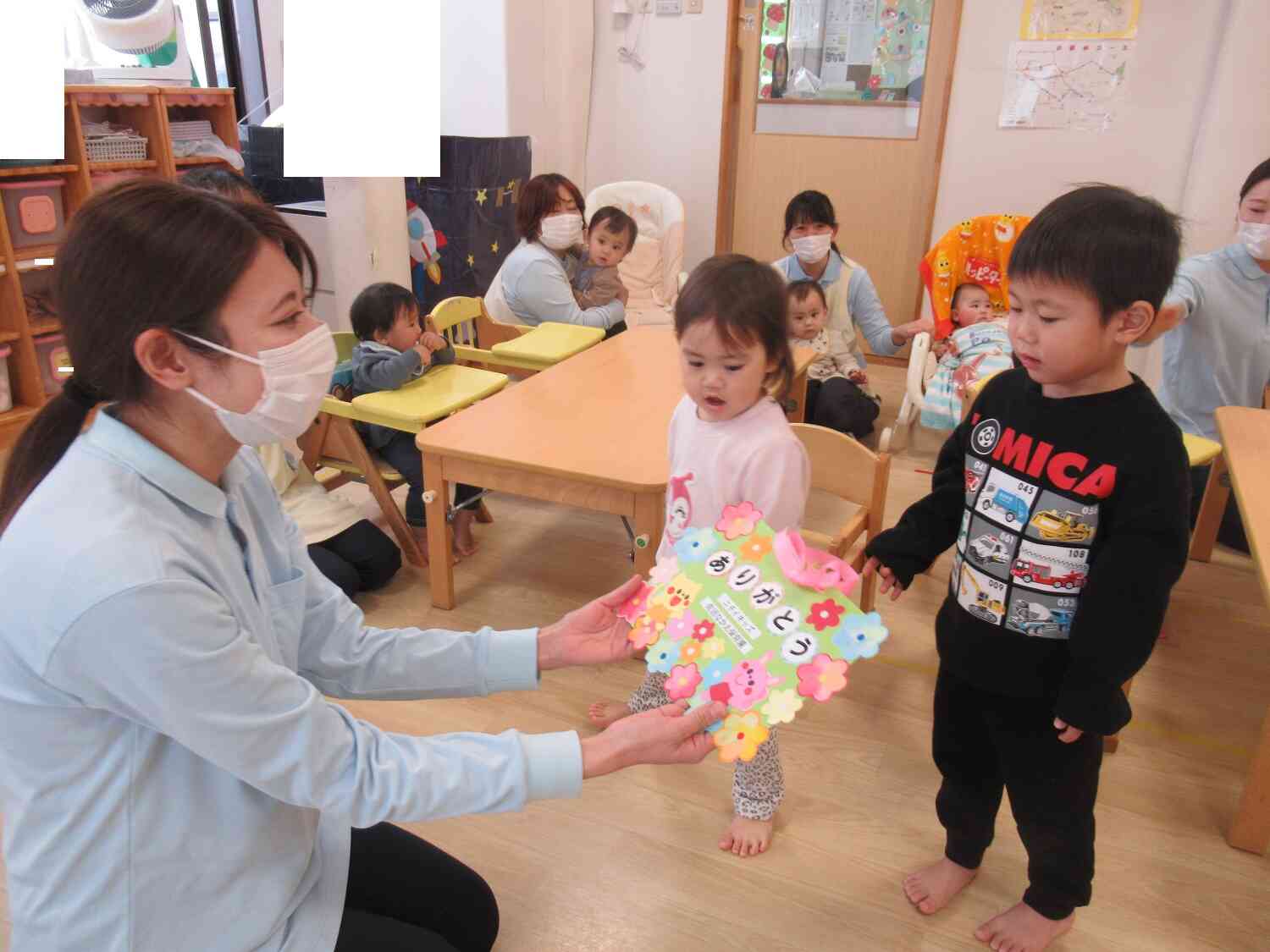 給食を作ってくれてありがとう♡