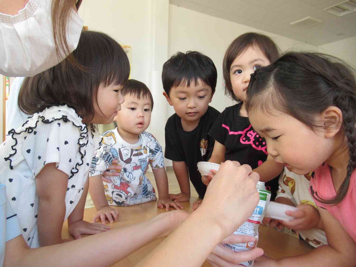 食育活動～アルファ化米を食べよう～