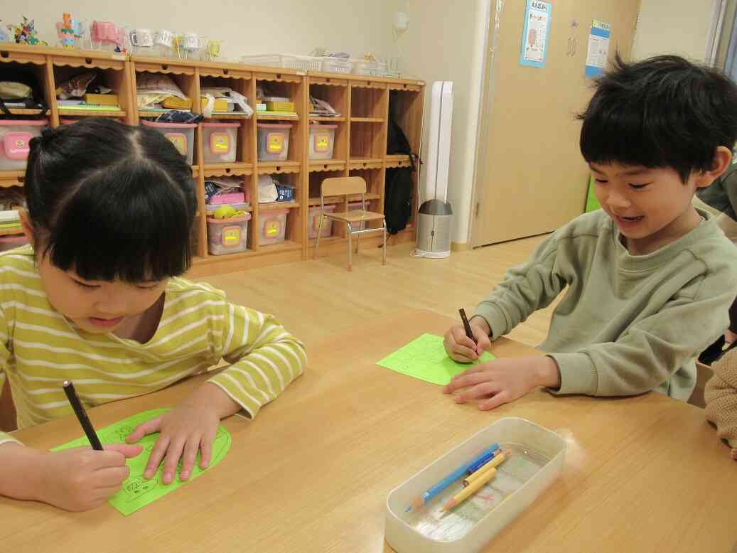 廊下にはおおきなこいのぼり♪