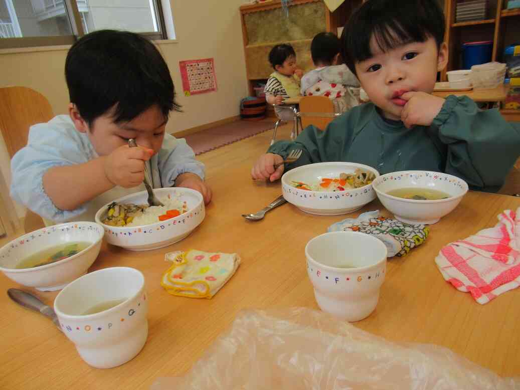 食具を使って食べられるよ♪