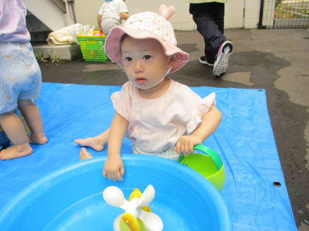 水遊び楽しいね！