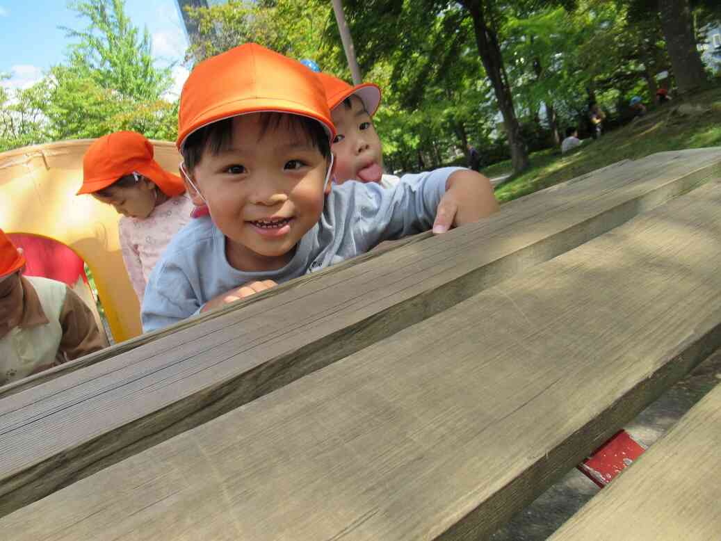 大きい遊具でたくさん遊んだよ！