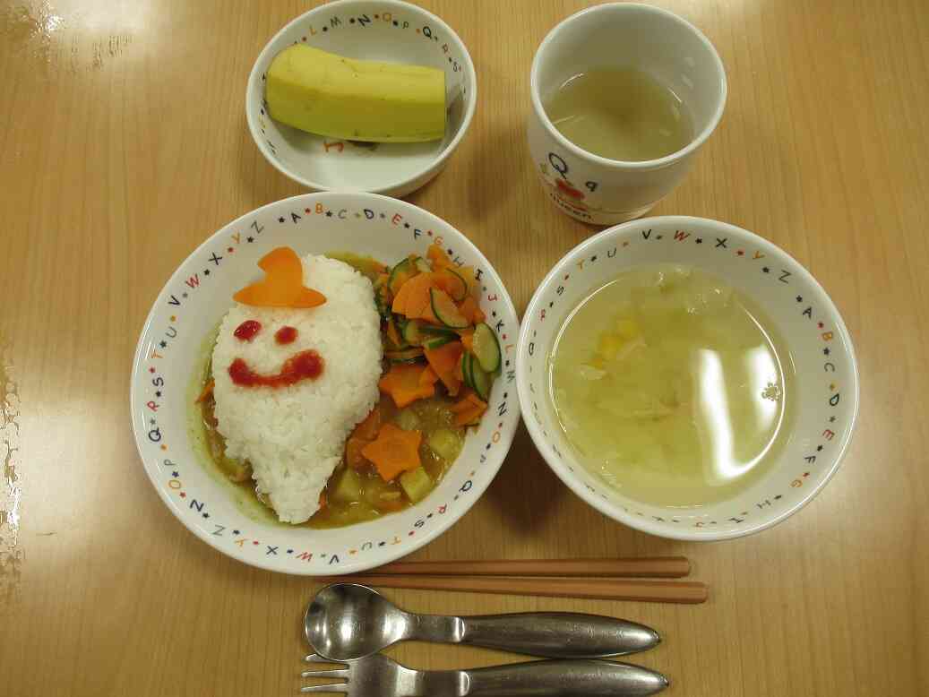 給食もハロウィン仕様でした♪