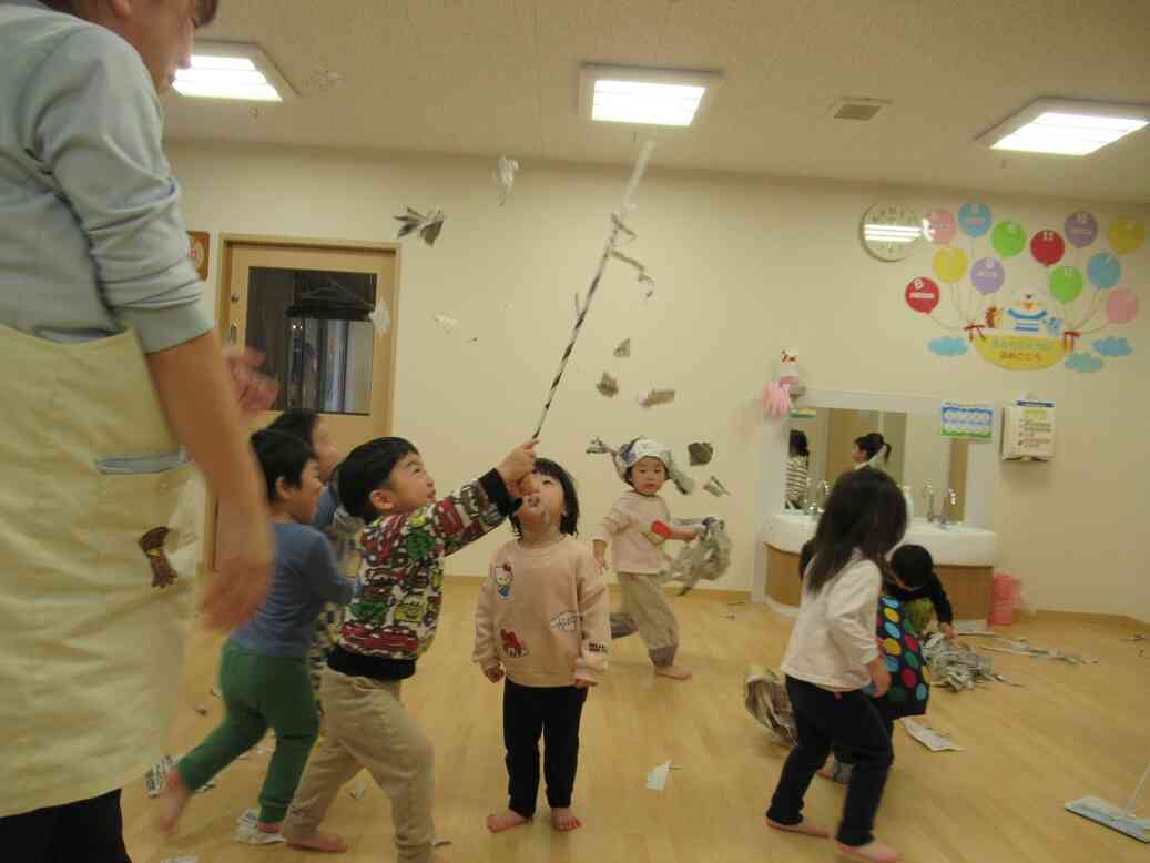 わーい、雪みたい！