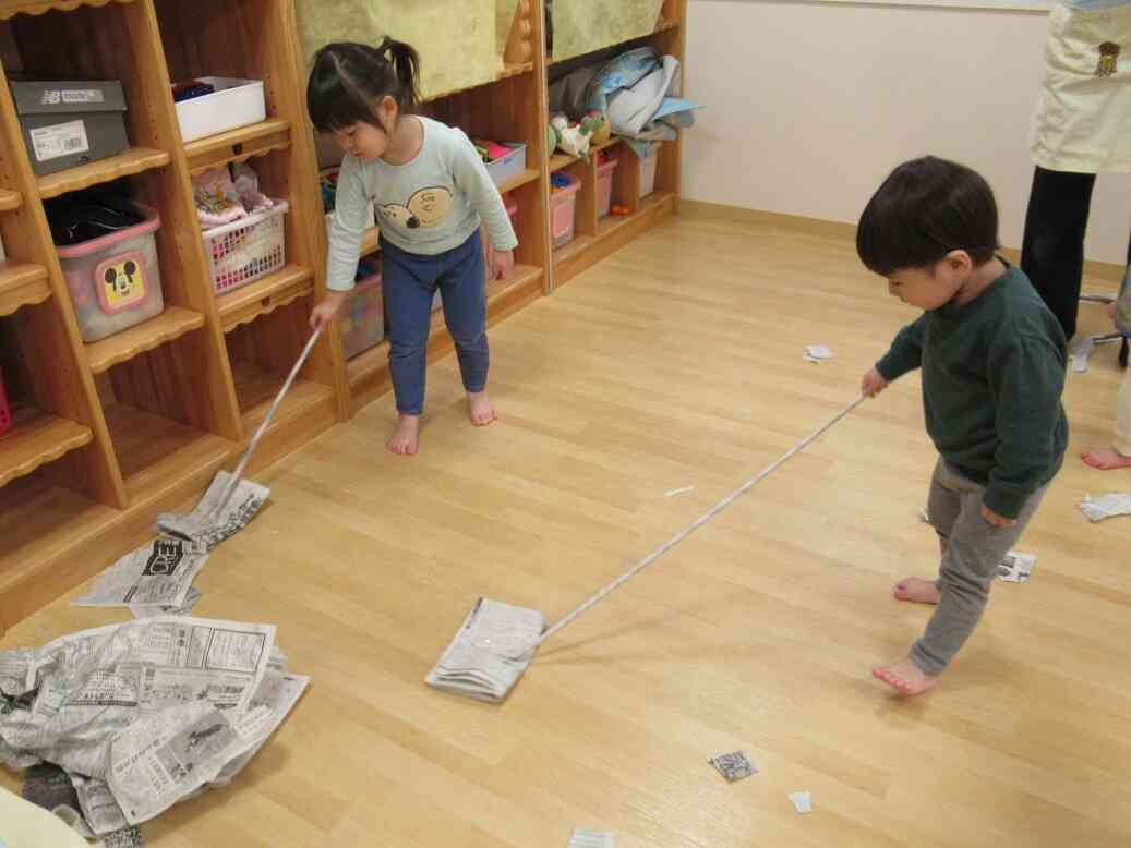 お掃除楽しいね！