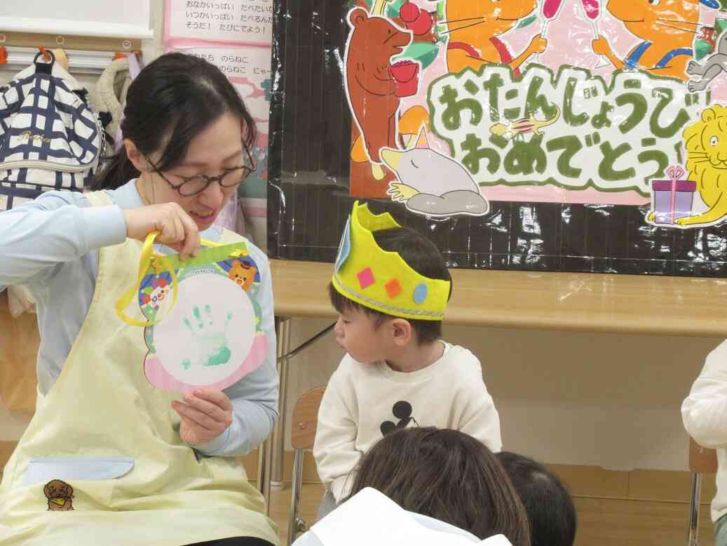 誕生カードとメダルのプレゼント！