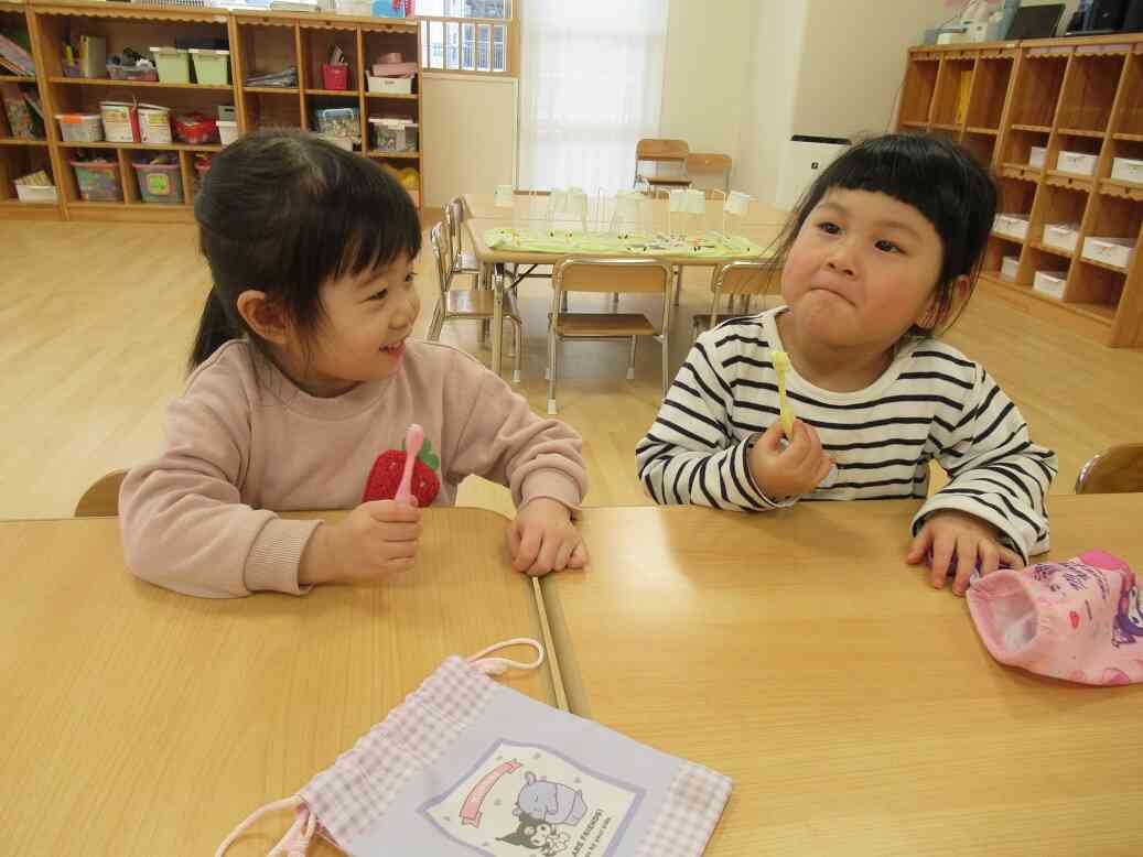 歯磨きについて学びました！