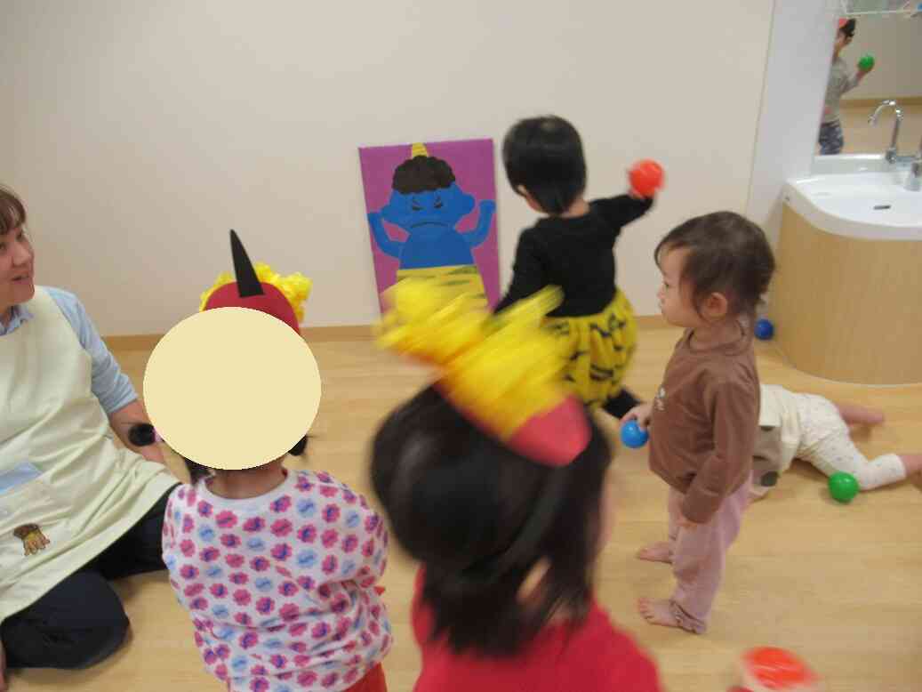 豆まきスタート！！