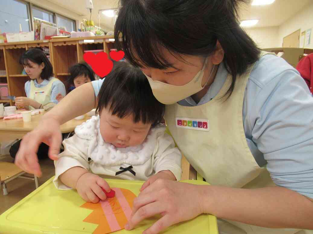 クレヨンを使って♪