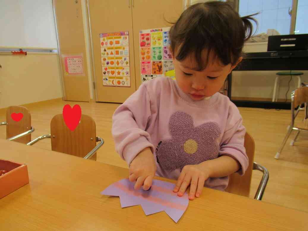 春の製作をしました！（１歳児、２歳児クラス）