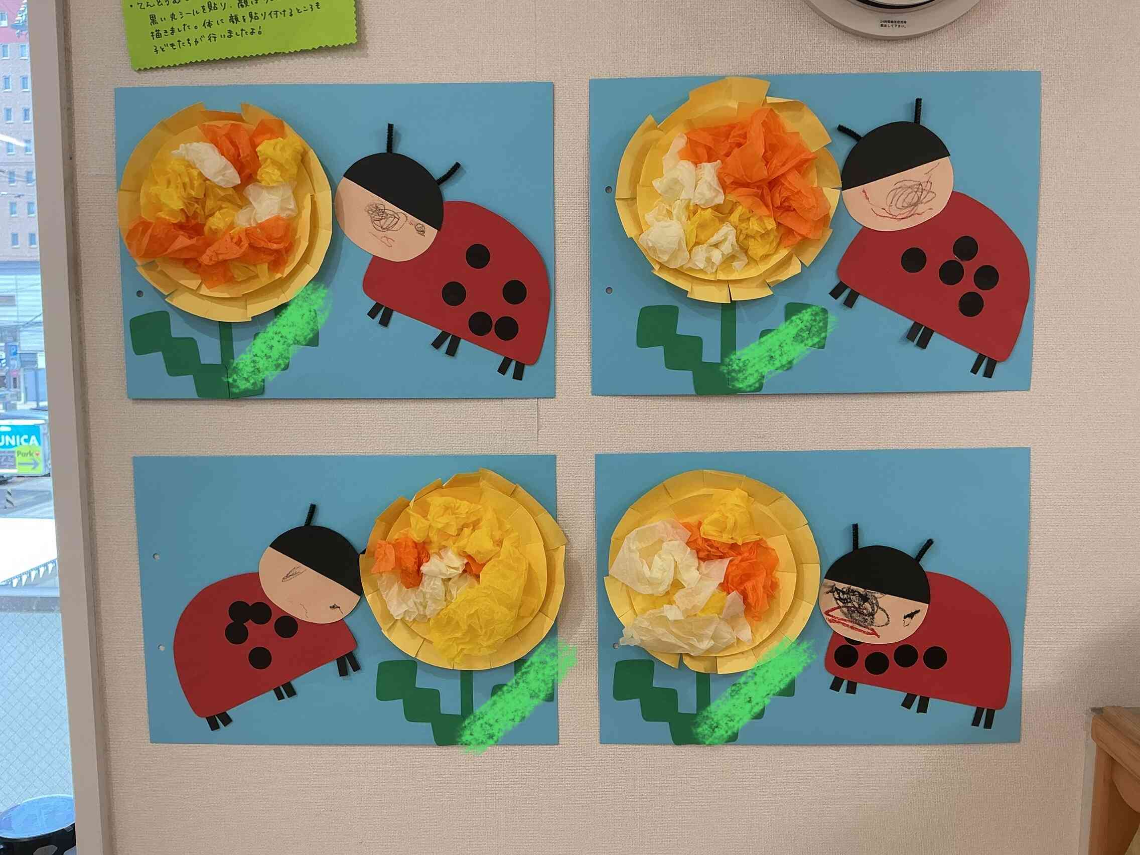春の製作をしました！！(２歳児)