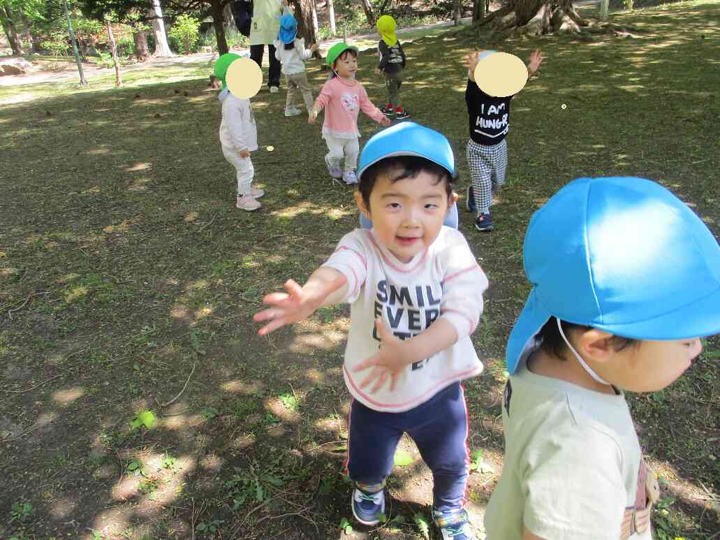 シャボン玉待て待てー！