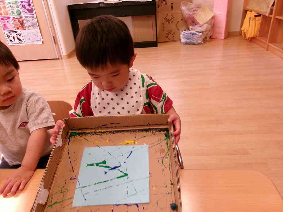 色々な色が混ざって♬