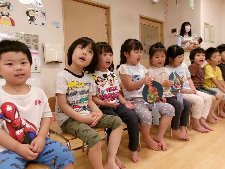 みんなでお歌を歌ったよ♪