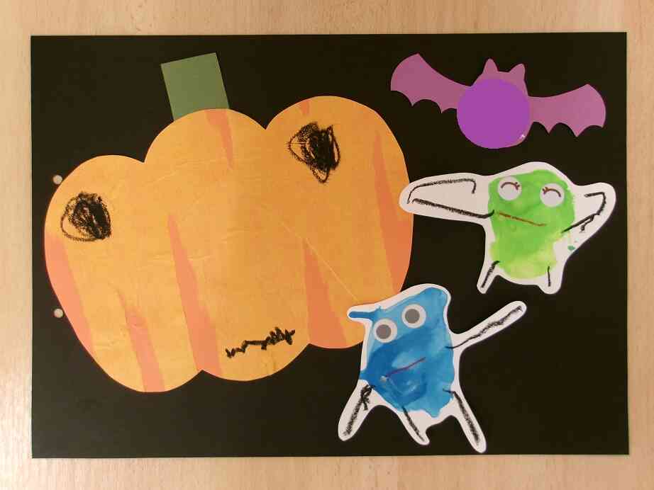 ハロウィン製作をしました♫（２歳児）