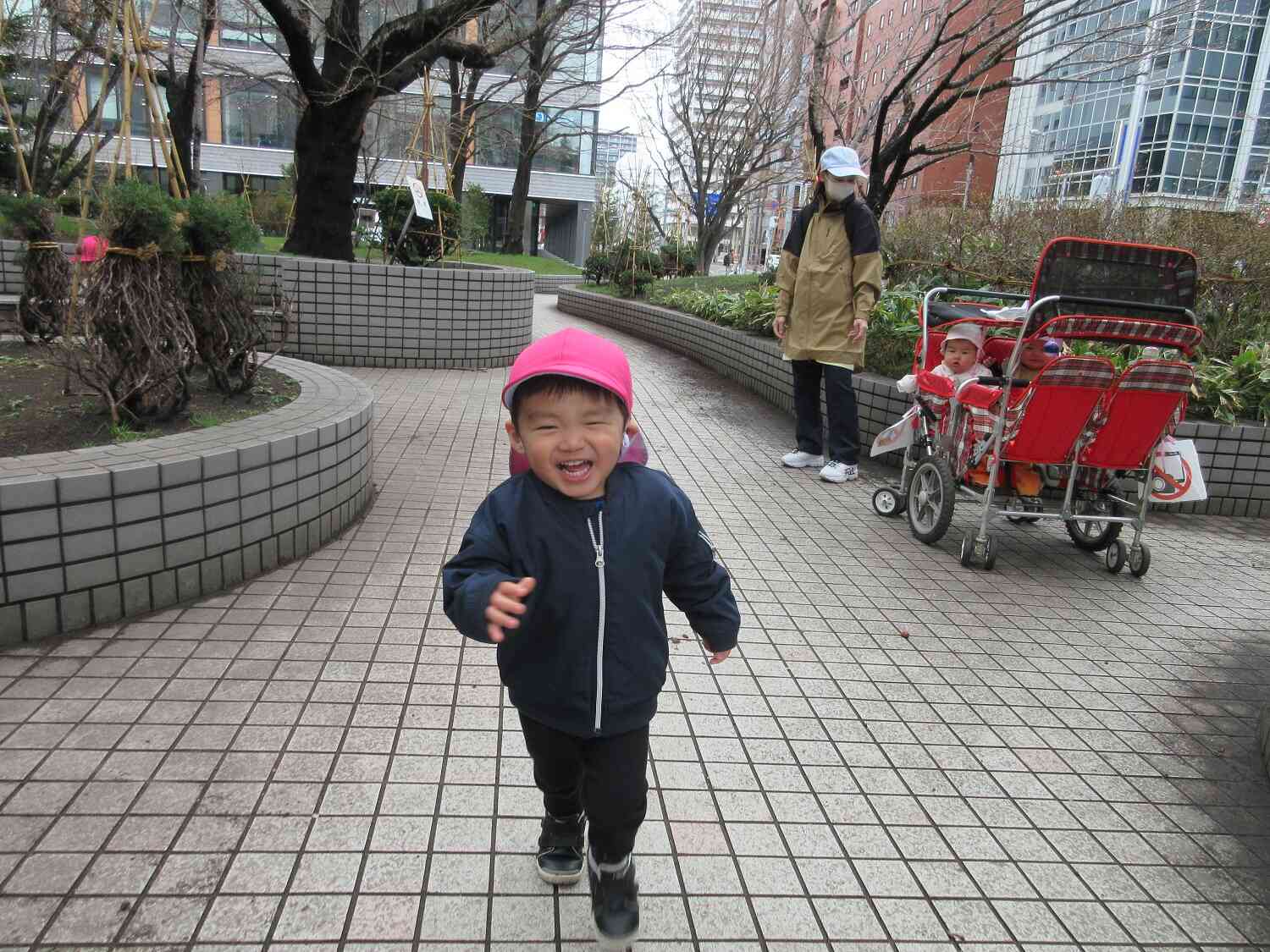 たくさん歩いて、たくさん走って♪