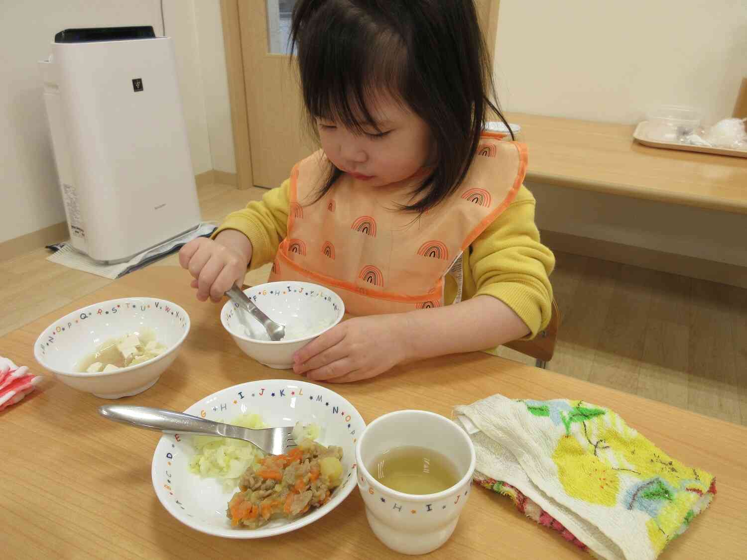 手作り給食♪お食事の風景