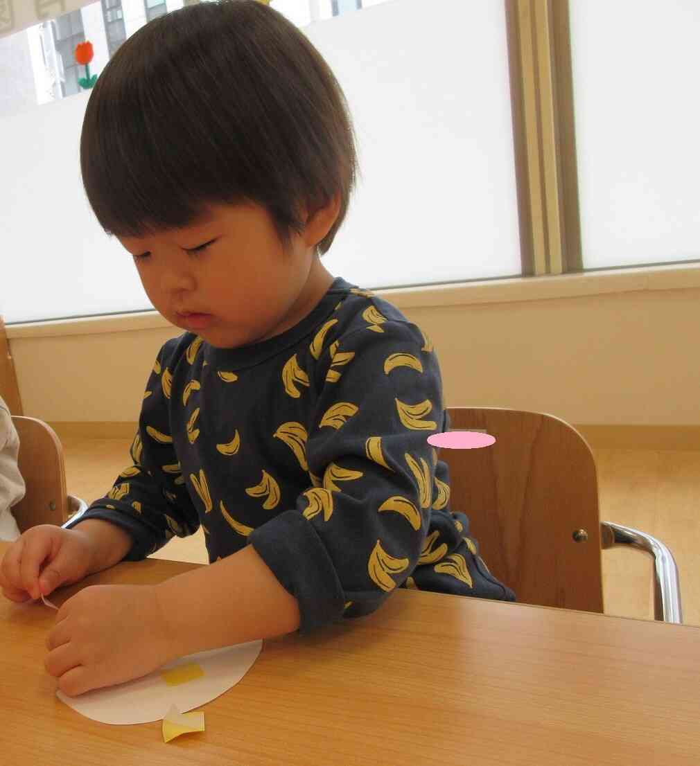 シールをはがして・・・