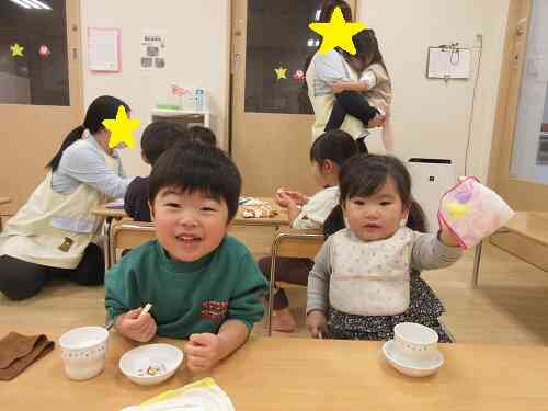 お食事と朝おやつ♪