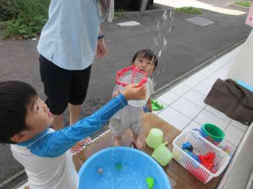お水のシャワー！