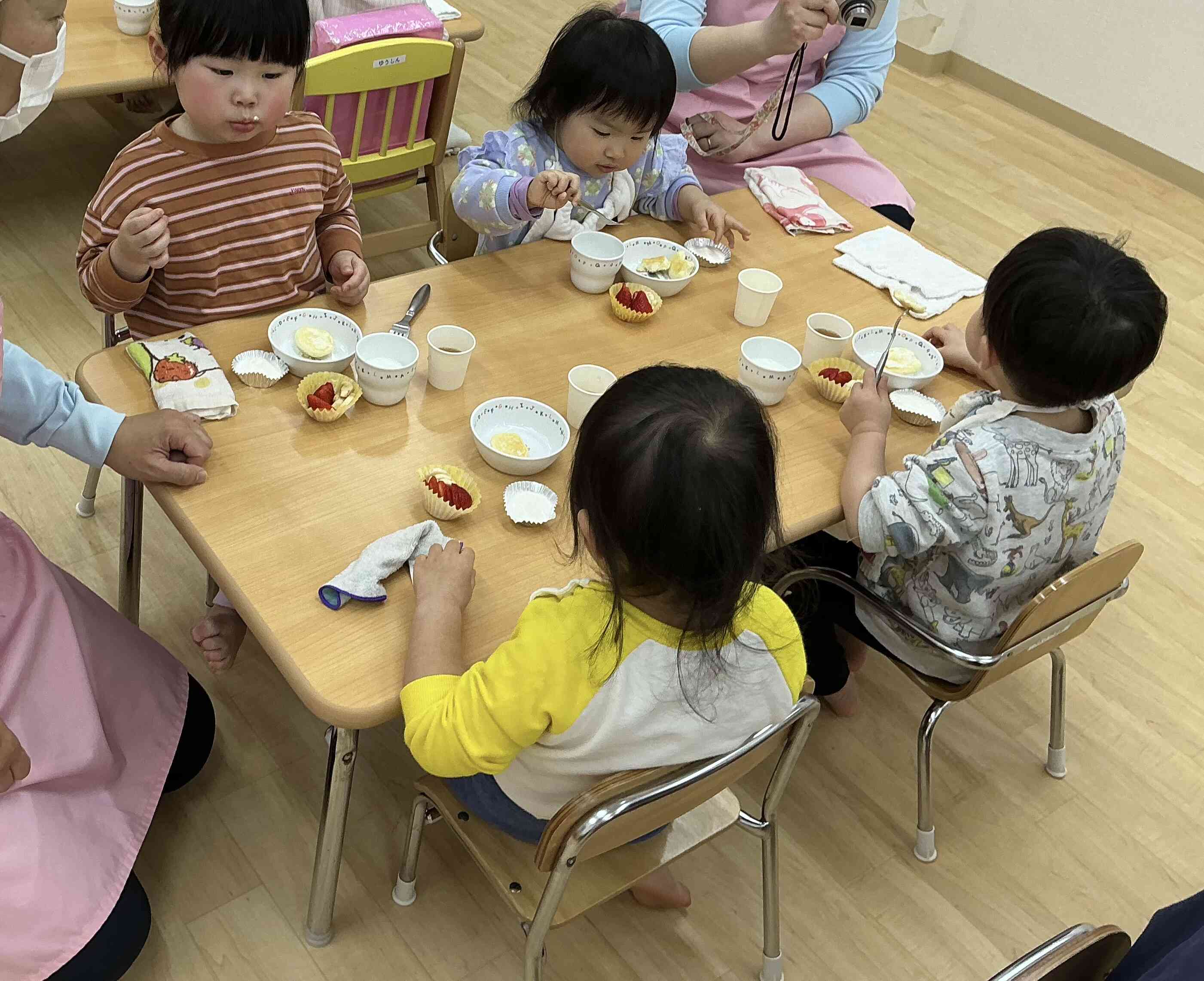 出来上がったケーキがとっても美味しそうになったね⭐︎