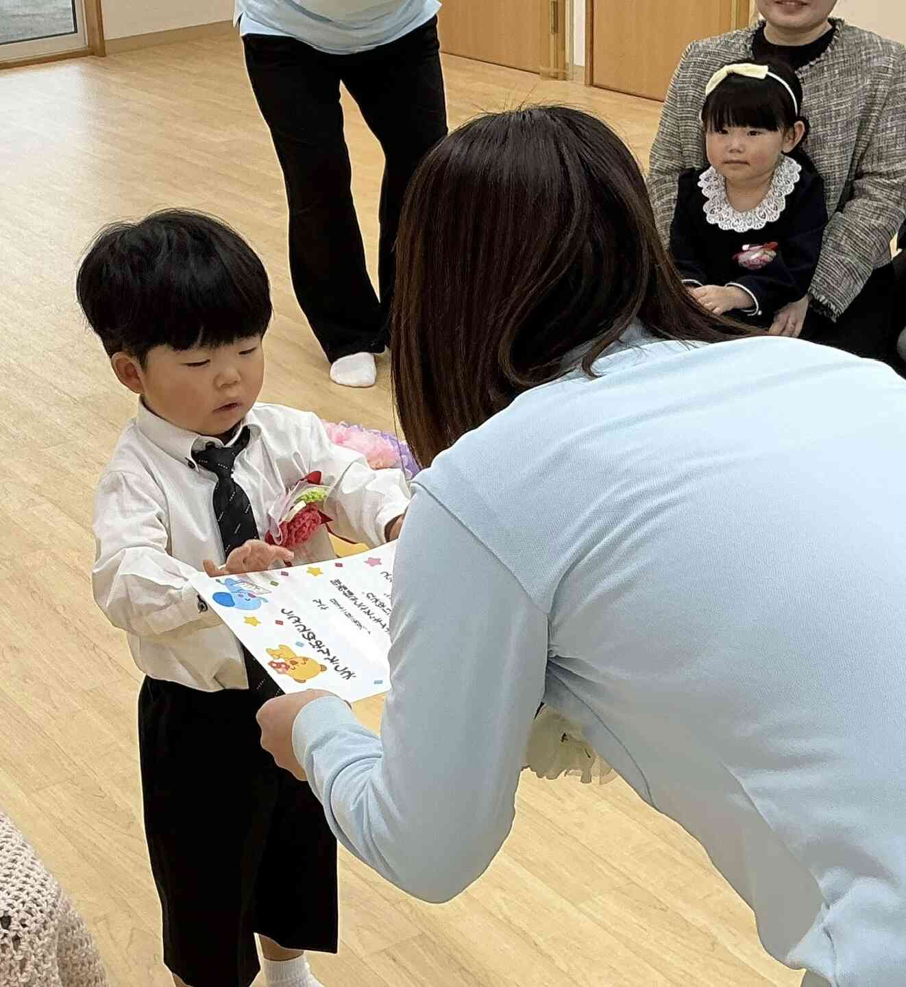 卒園証書授与