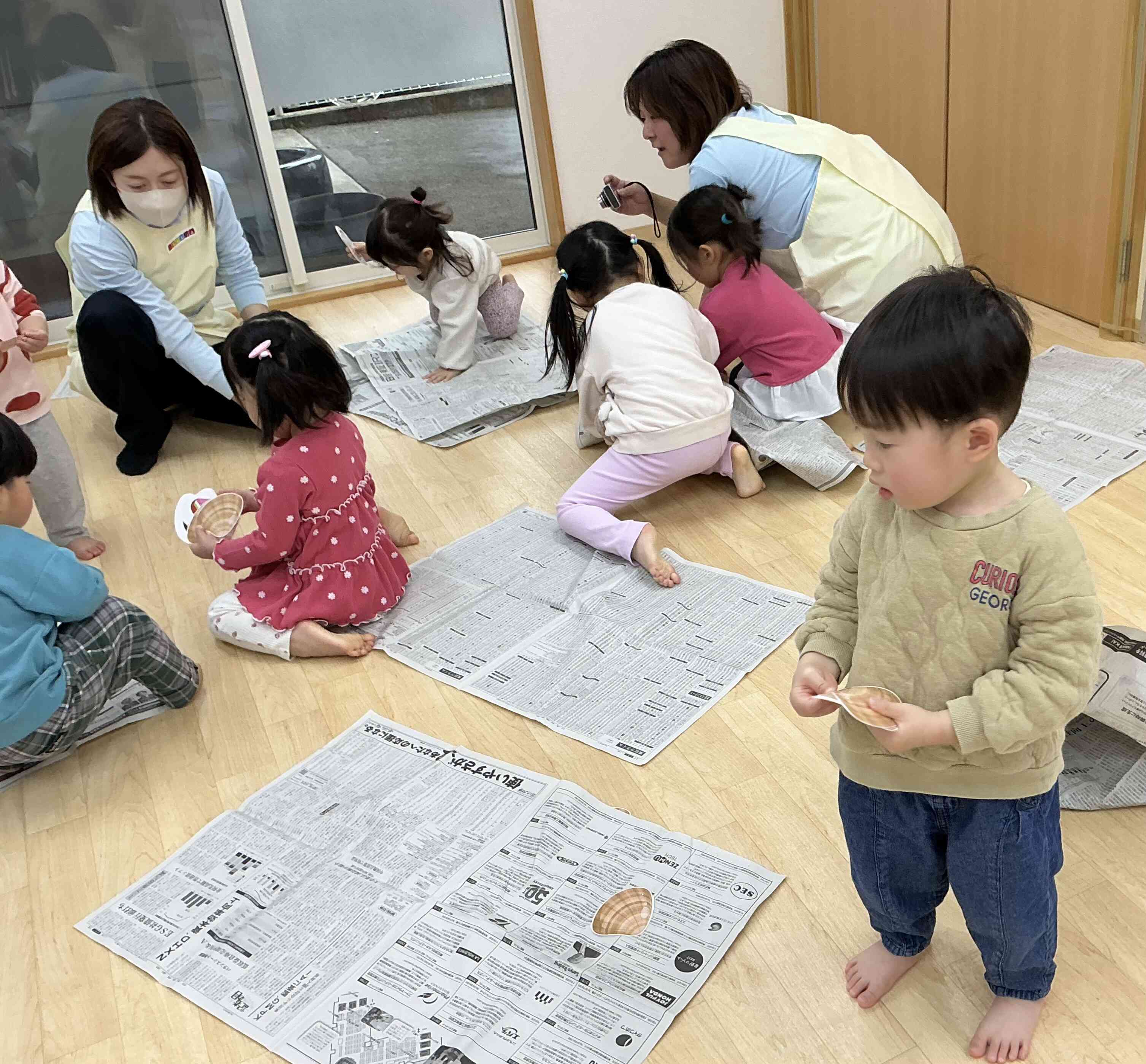 蛤絵カード探しをしたよ！