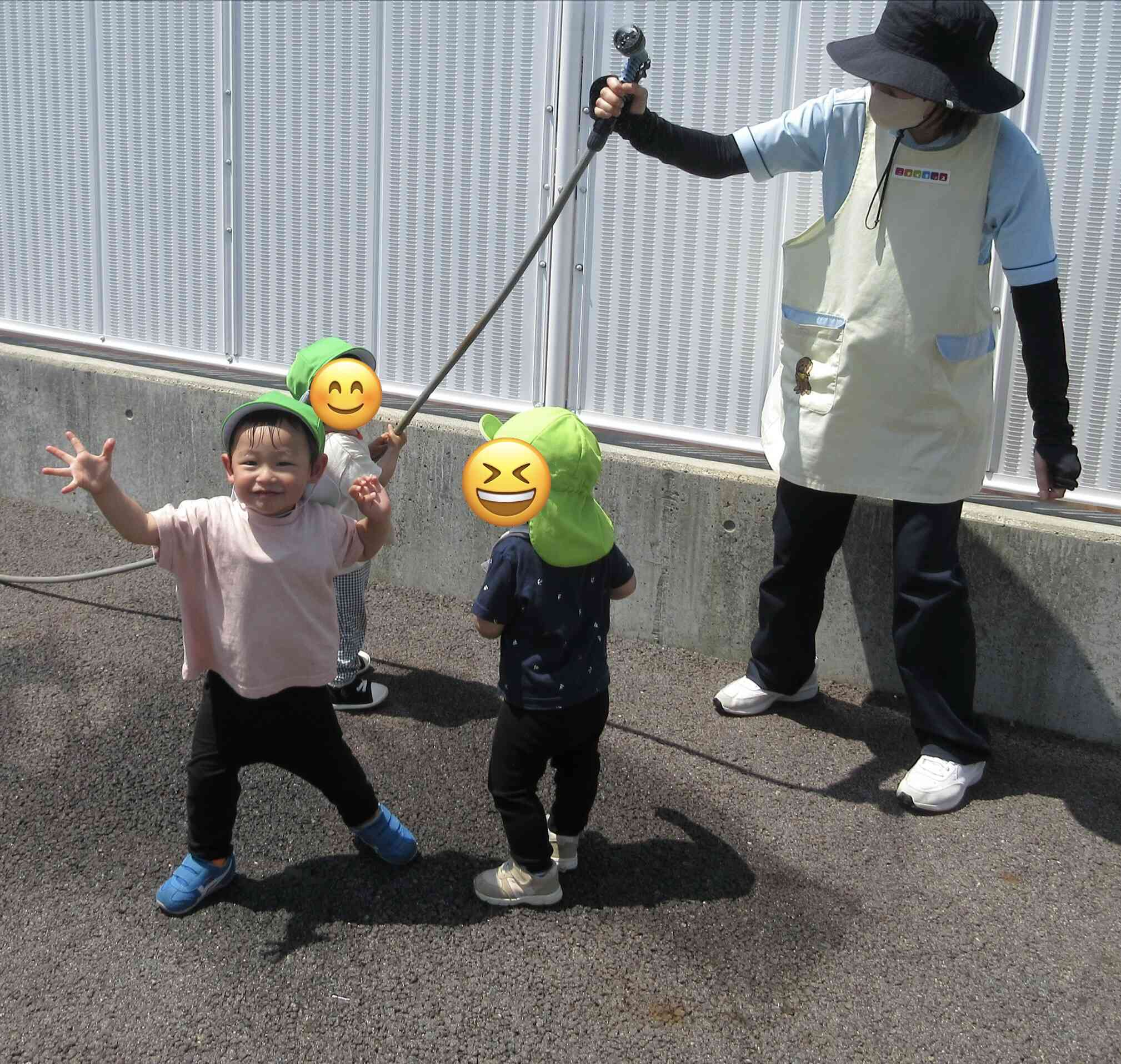 冷たくて気持ちいいなー！
