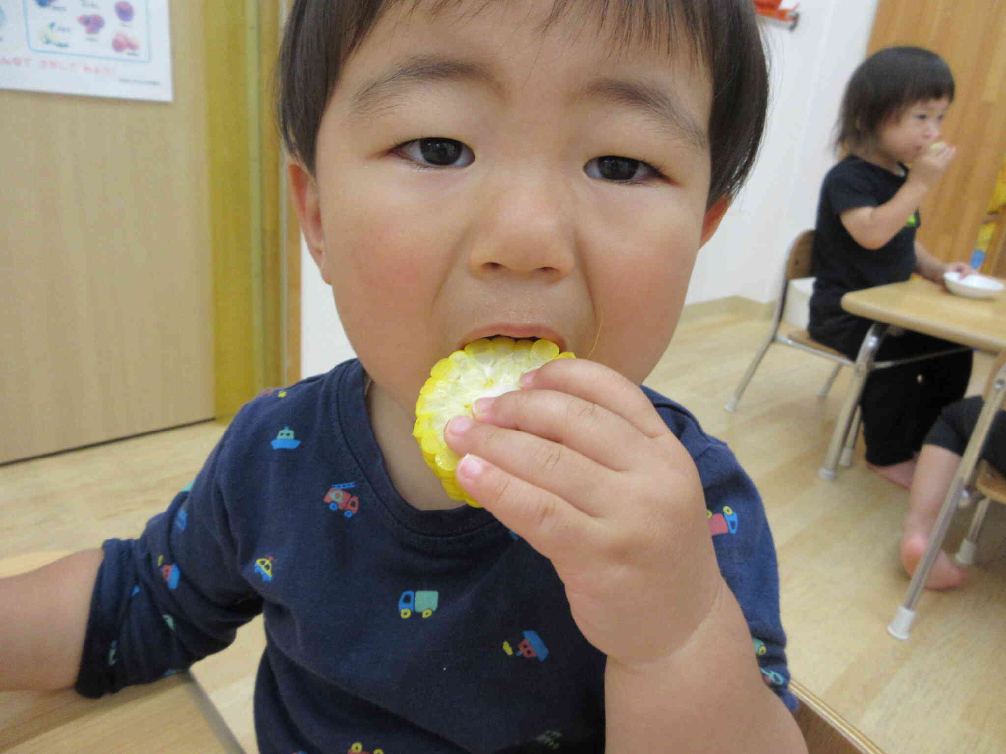 上手に食べれたね。