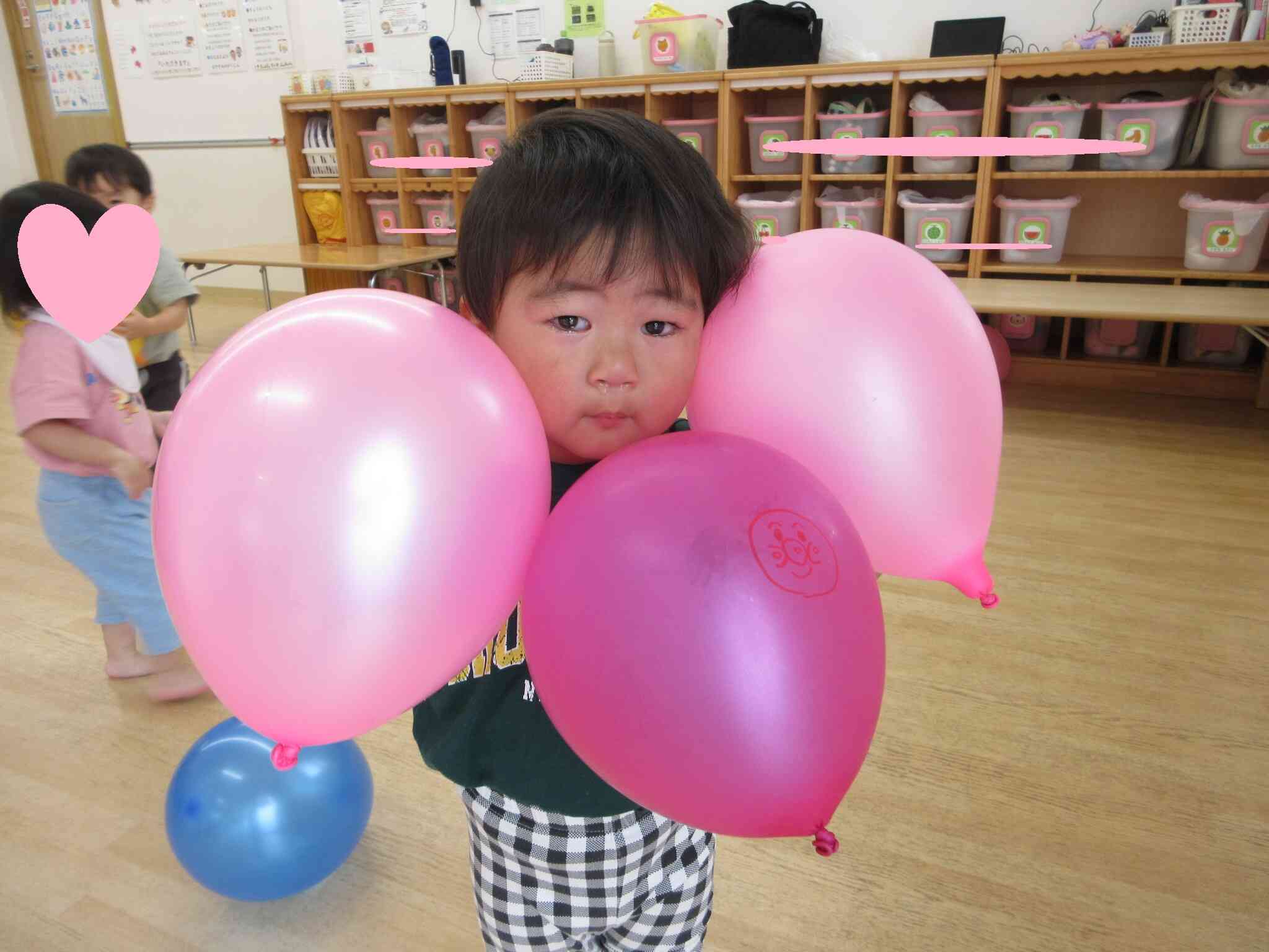 沢山の風船だね～(*^^*)