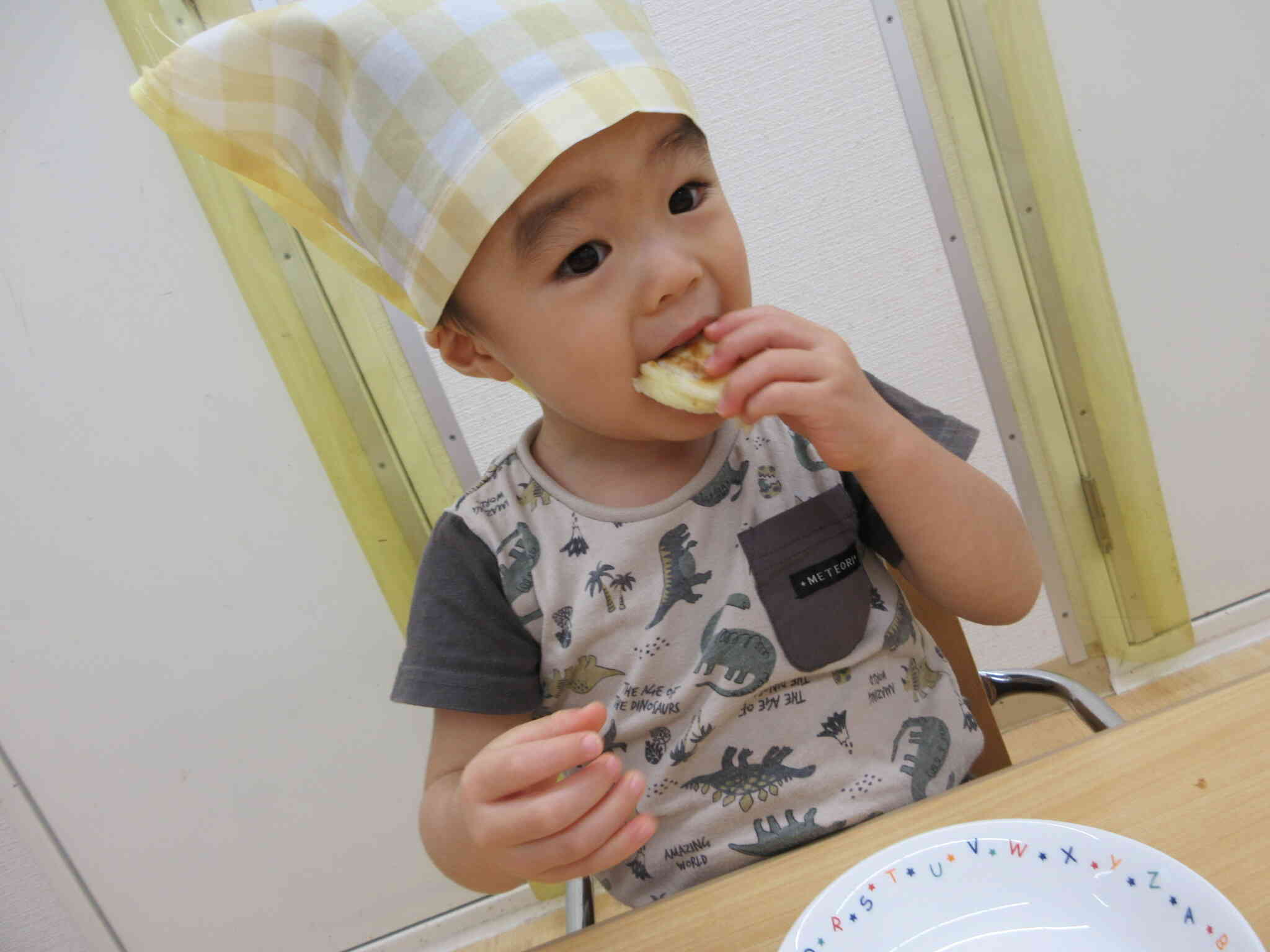ホットケーキを作りますよ～