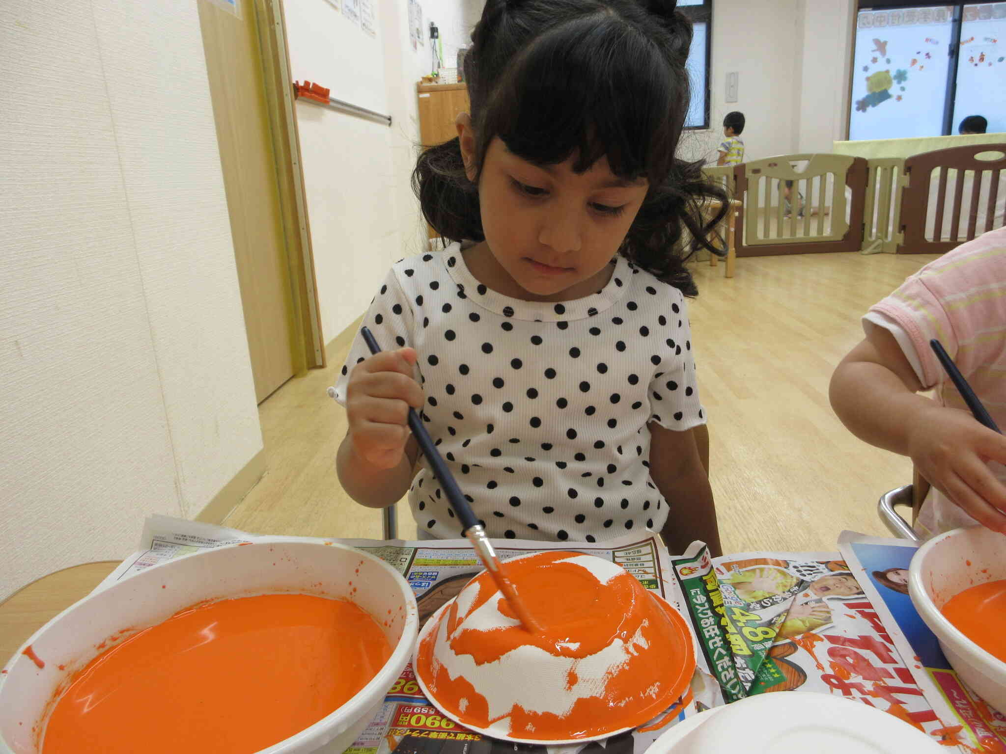 白いところがなくなるように塗ってね～