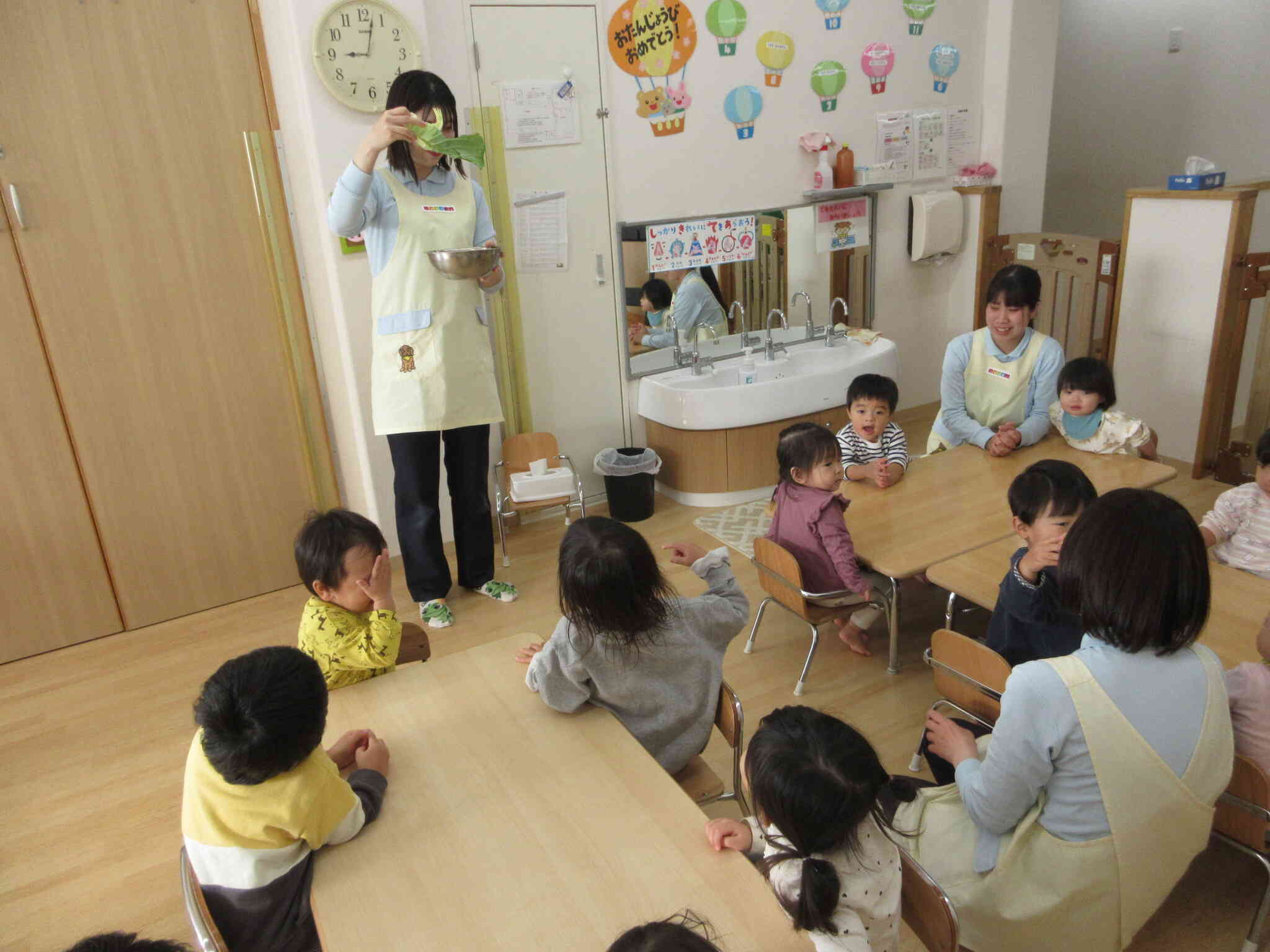 朝の野菜クイズ♪