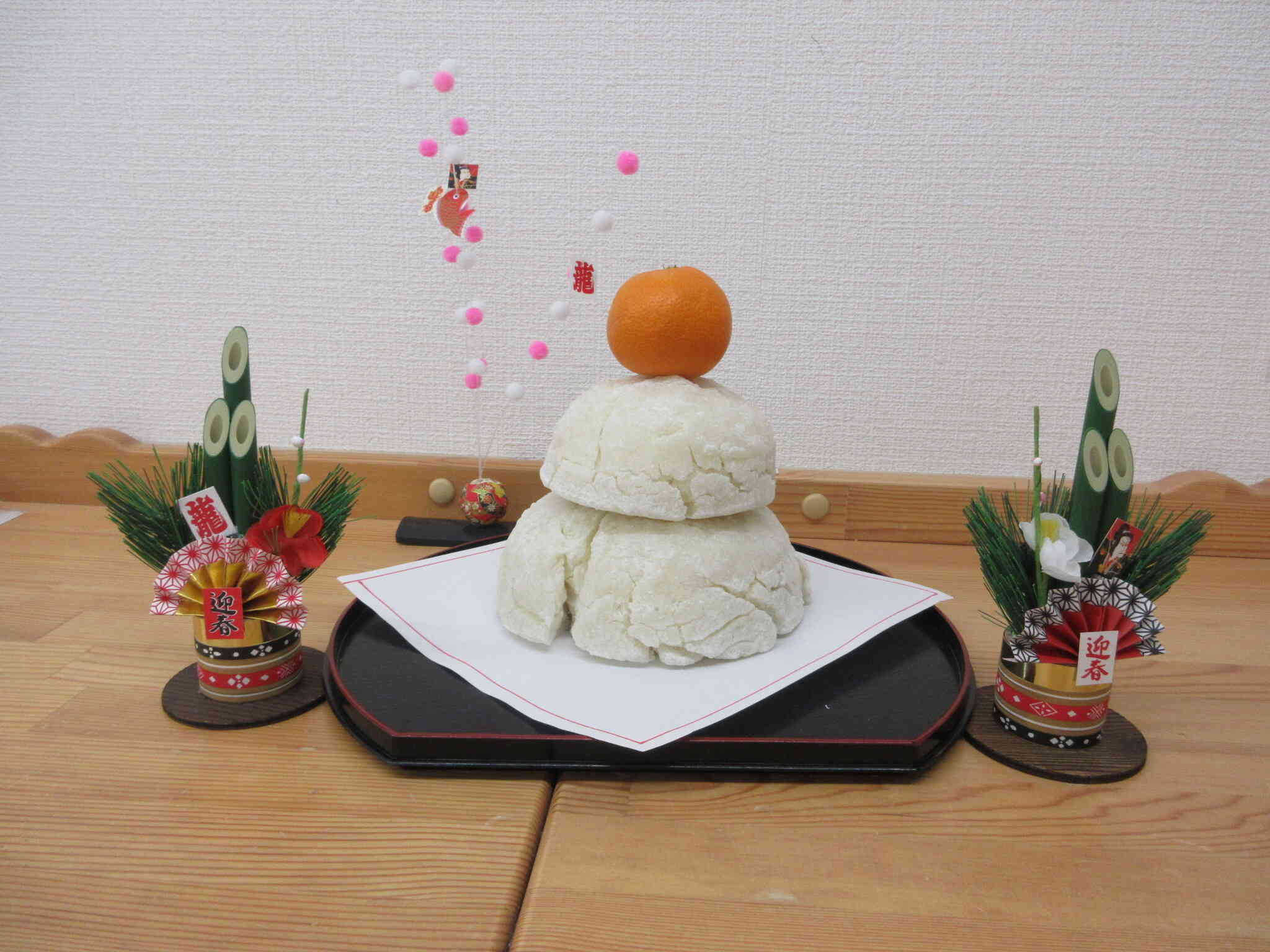 鏡もちを飾りました