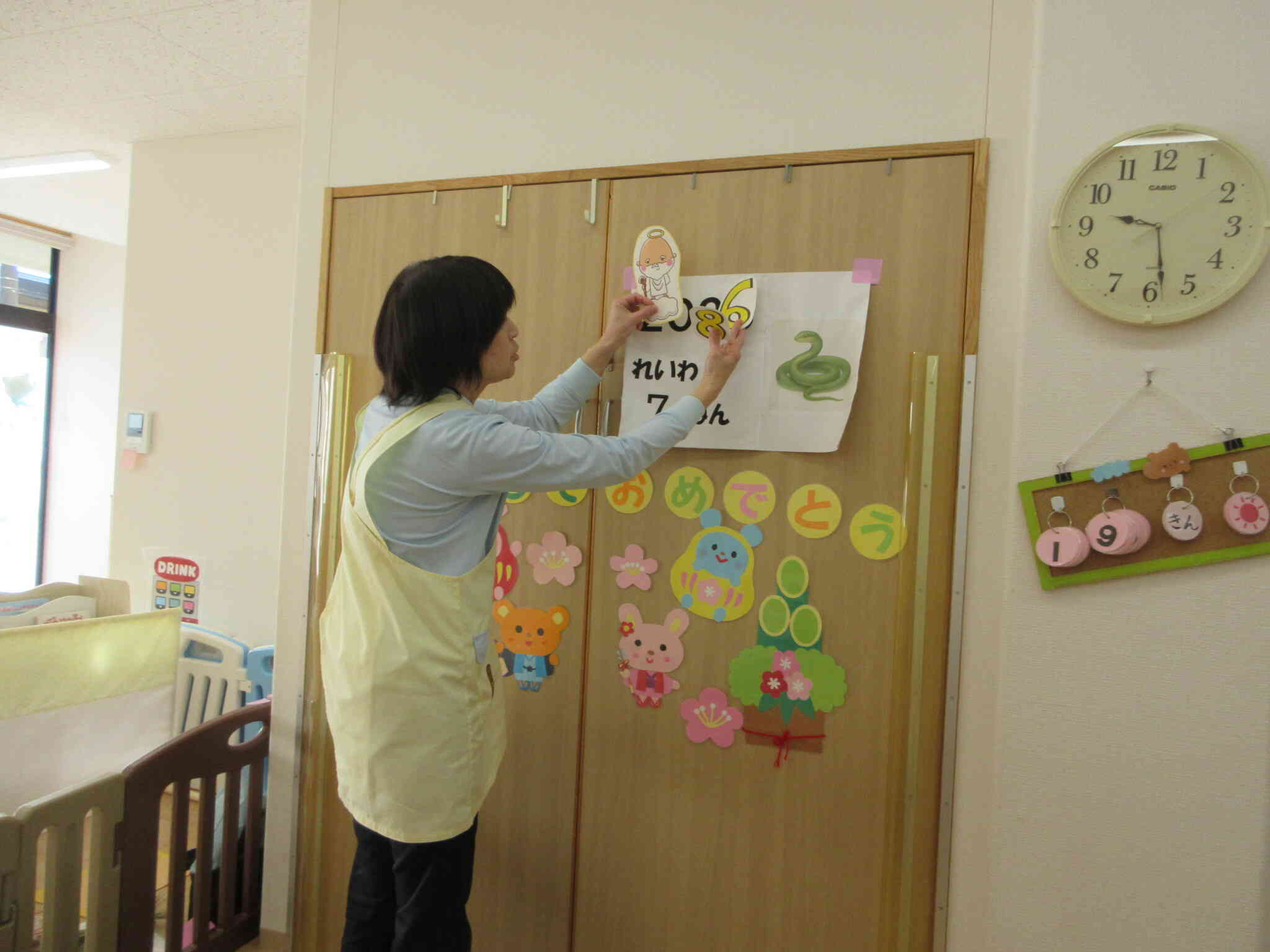 今日は新年子ども会です。