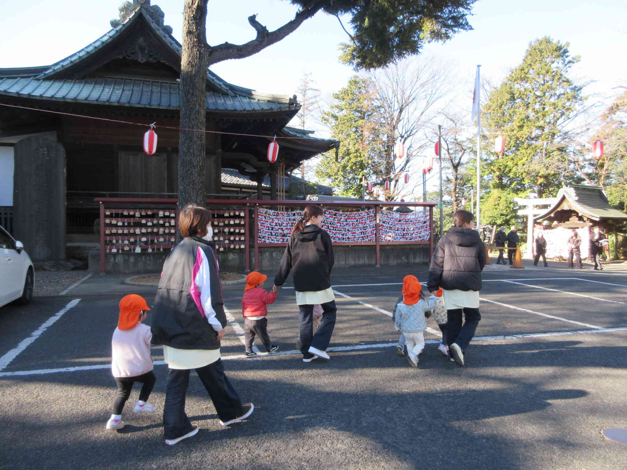 神社につきました！！