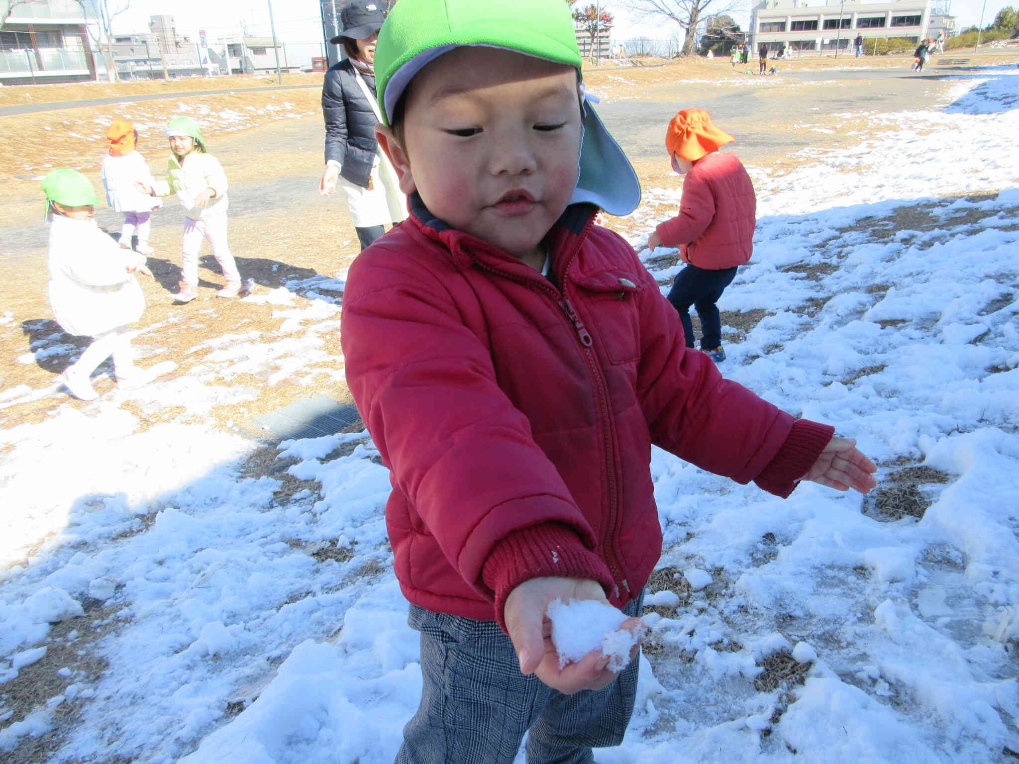 触って～冷たいよ～(*^-^*)