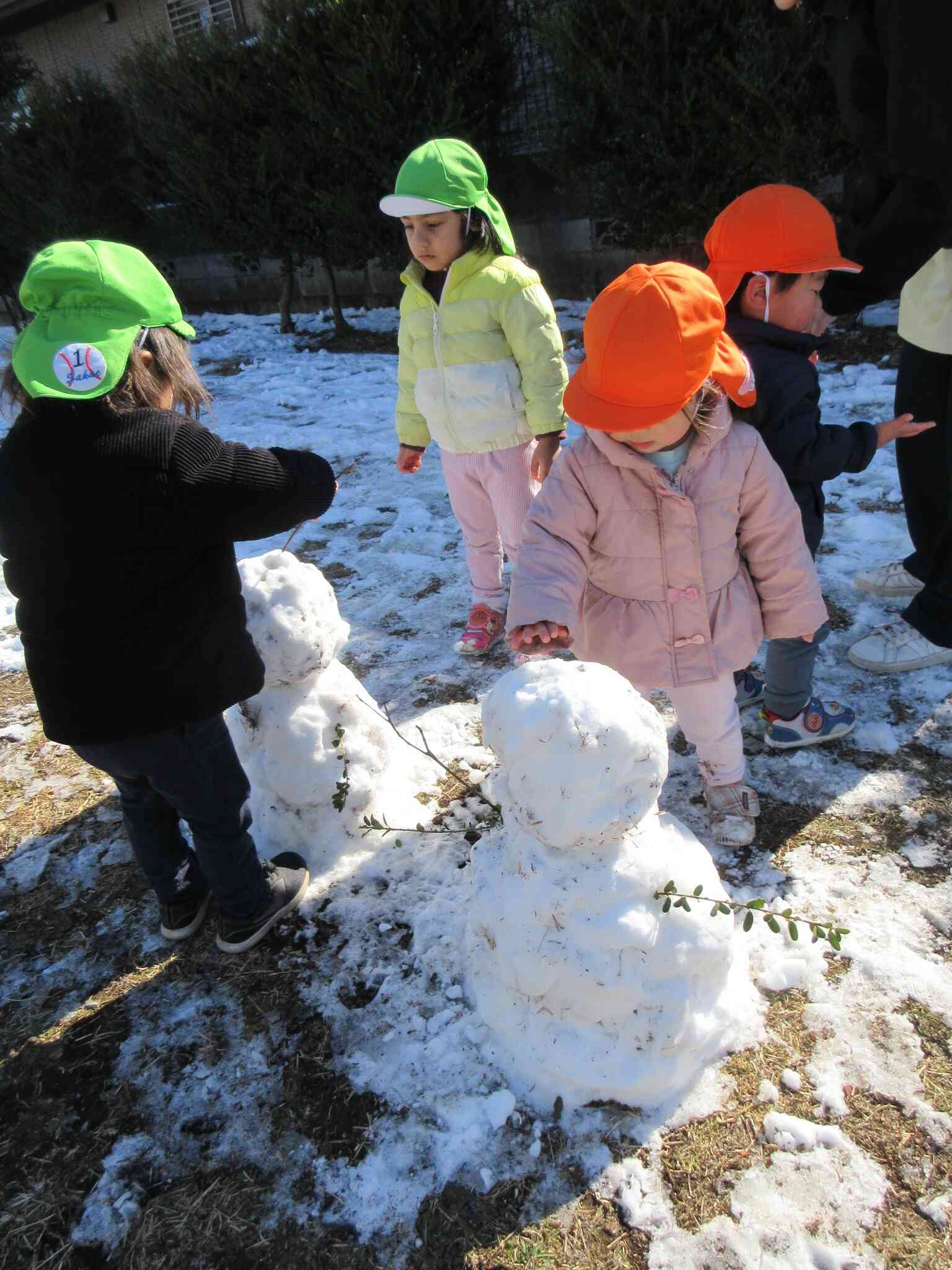 雪が降った後に・・・