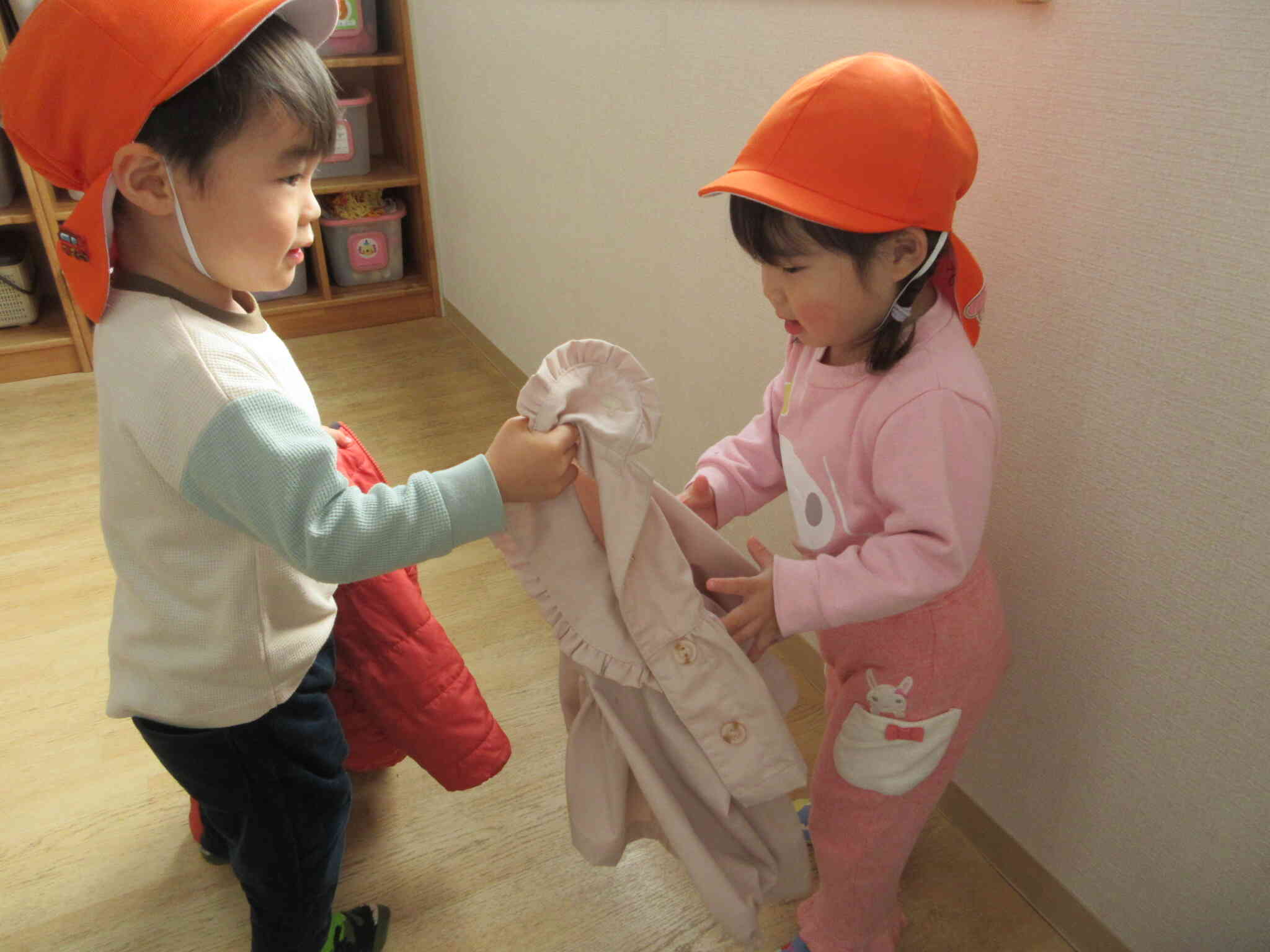 上着をどうぞ・・・