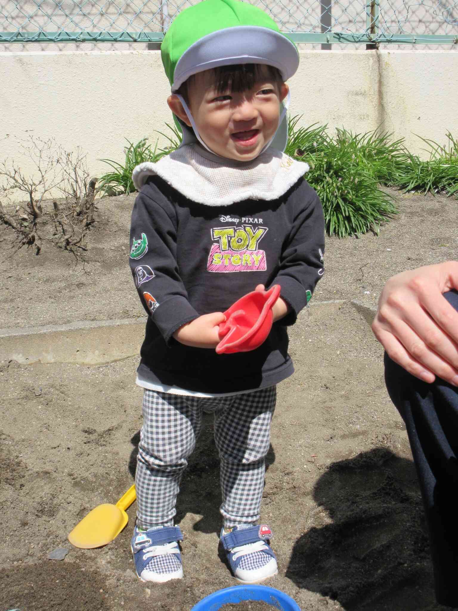 砂場遊び 楽しいよね～(#^^#)