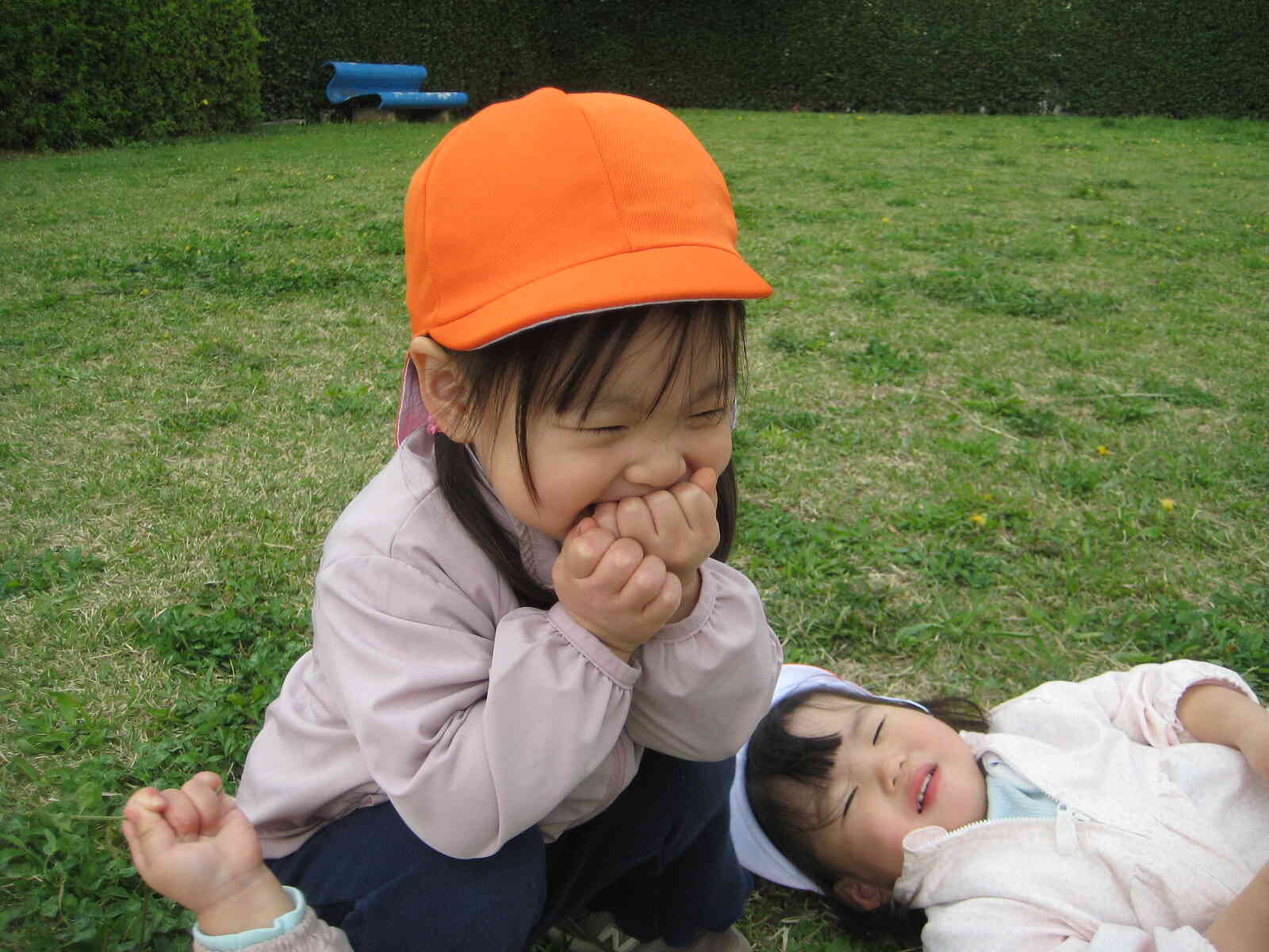 わ～みんな寝ている～ってお話ししています！！