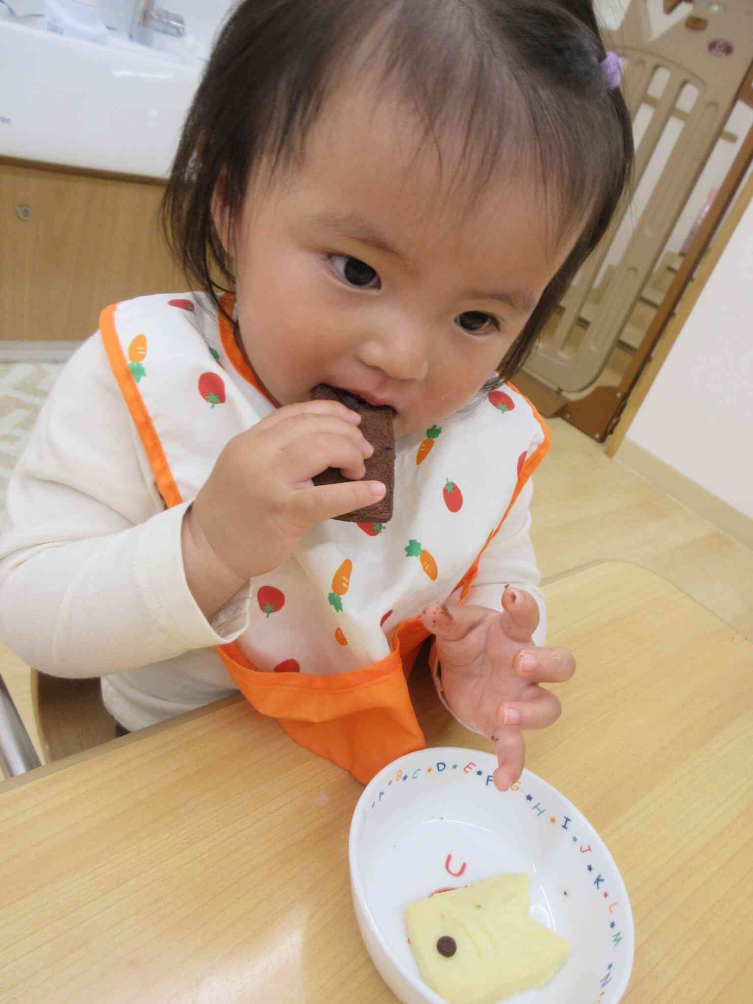 おやつはこいのぼりのクッキー！！