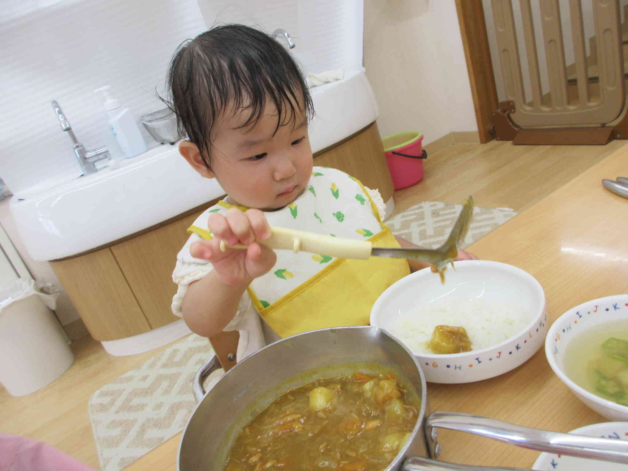 上手によそえたね。
