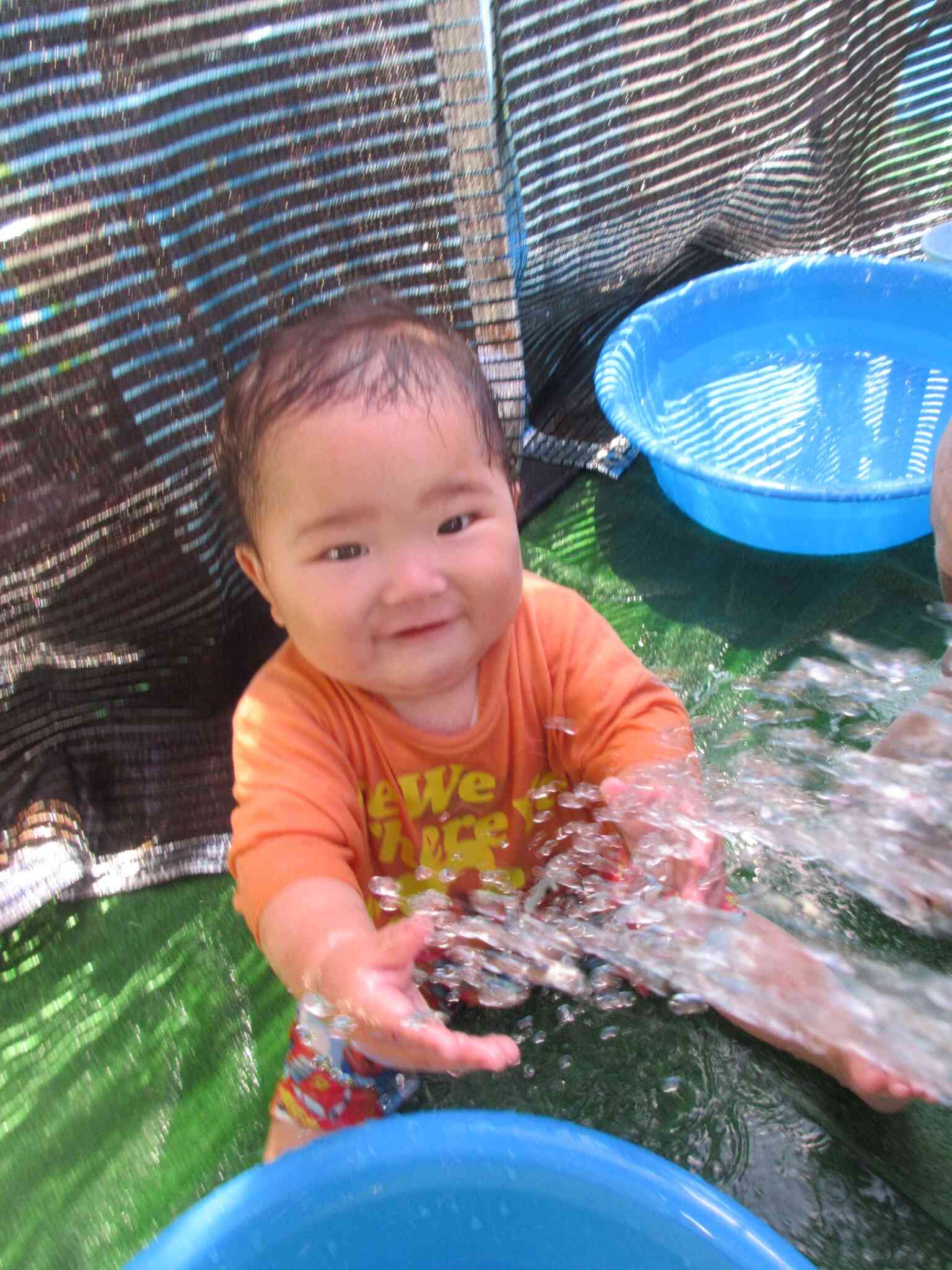 お水遊び!楽しい!!