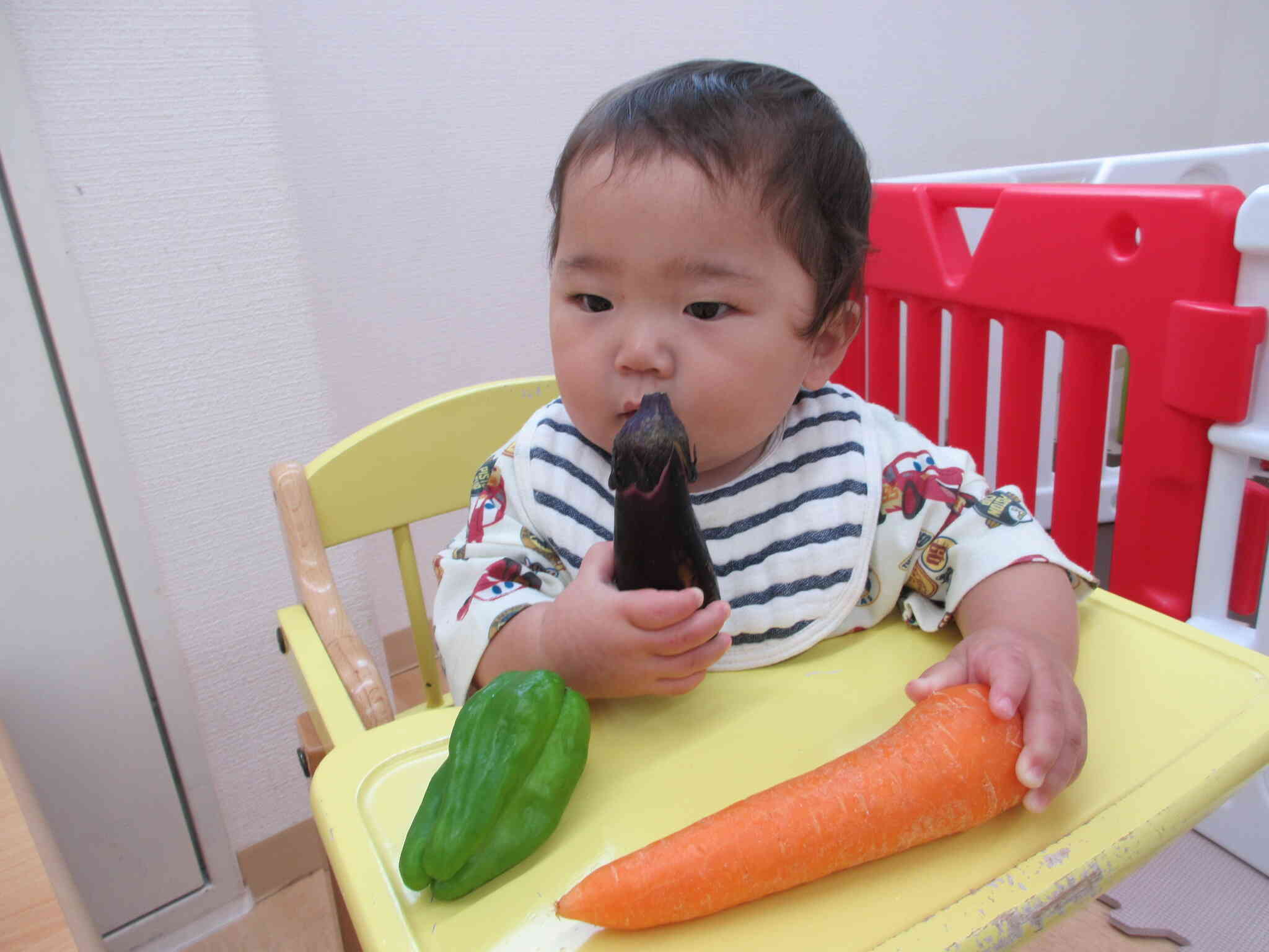 それは、茄子だよ～顔が真剣です！！