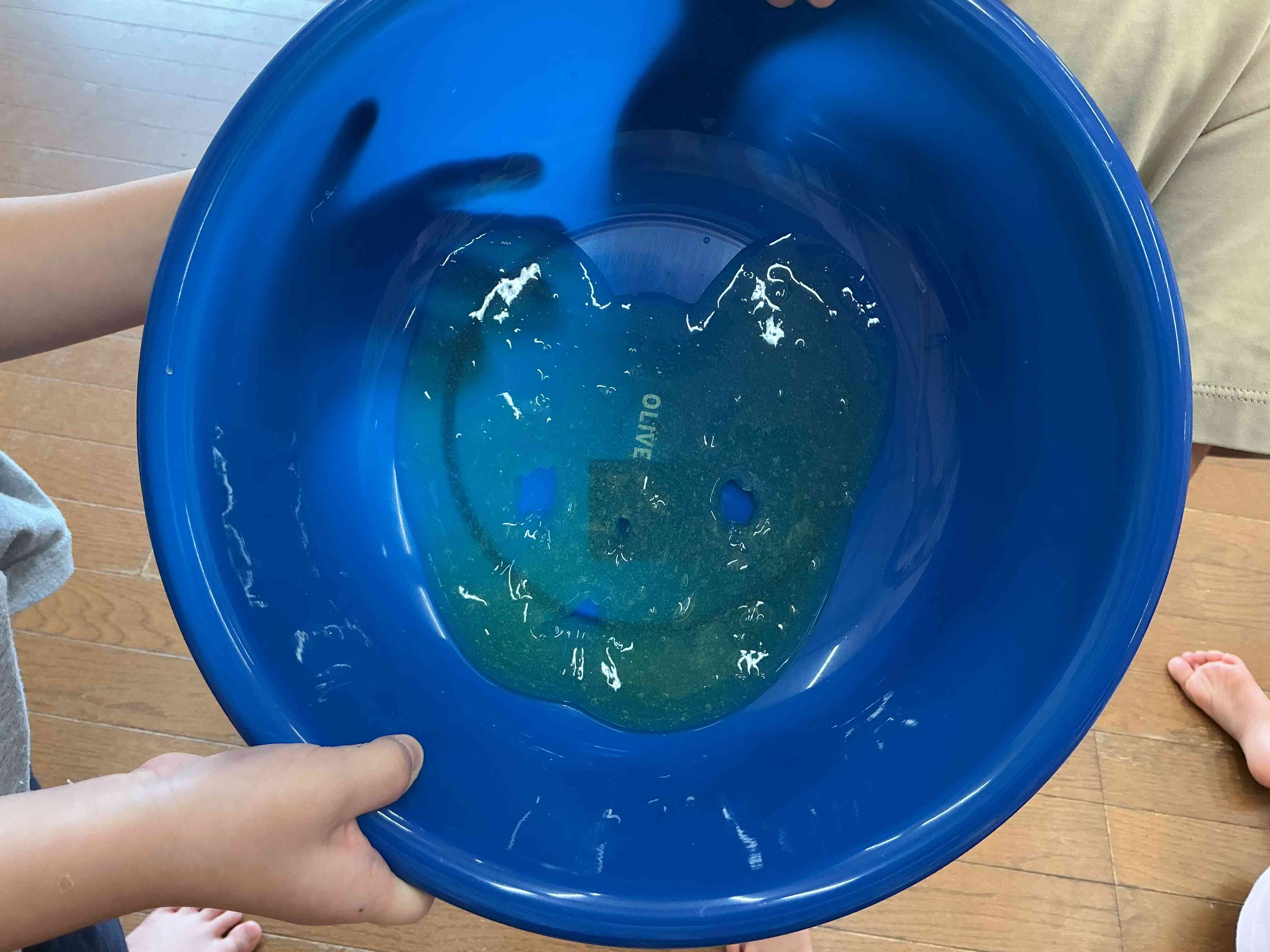 スライムでくまを作ったよ!